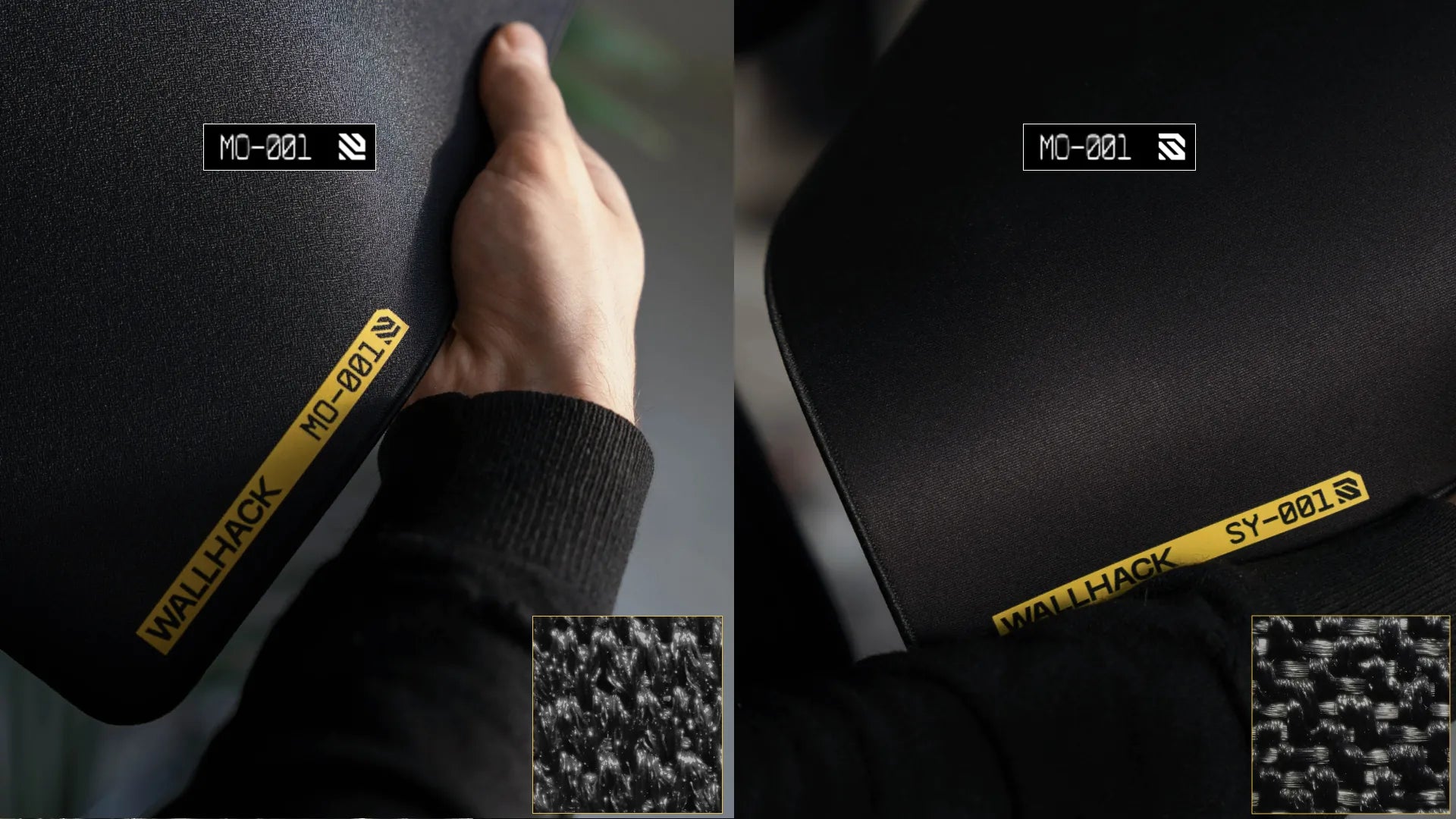 WALLHACK MO-001 vs SY-001 Cloth Mousepads