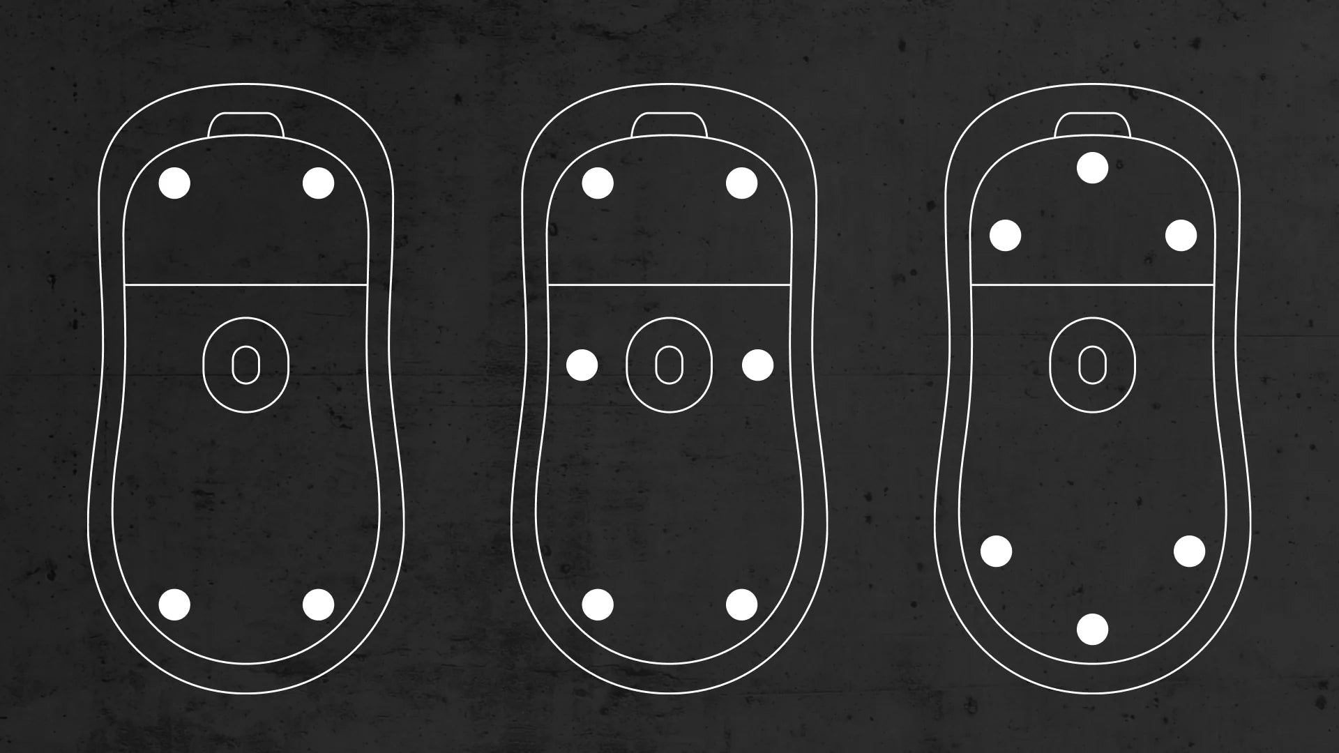 What is the Best Layout for Dot Mouse Feet?