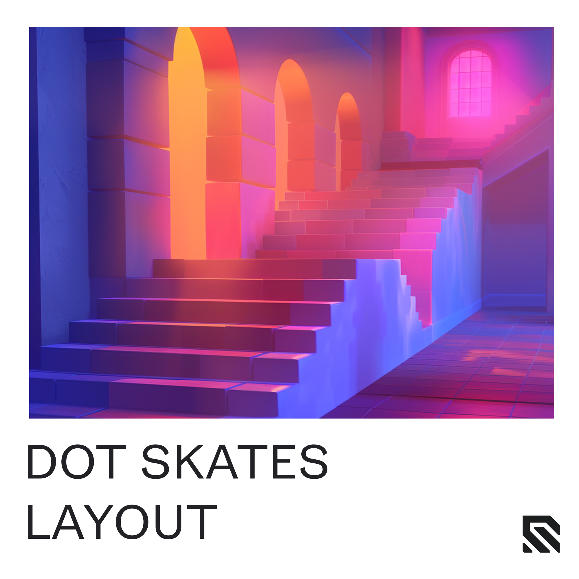 dot skates layout wallhack difficult easy understanding neon staircase in a castle