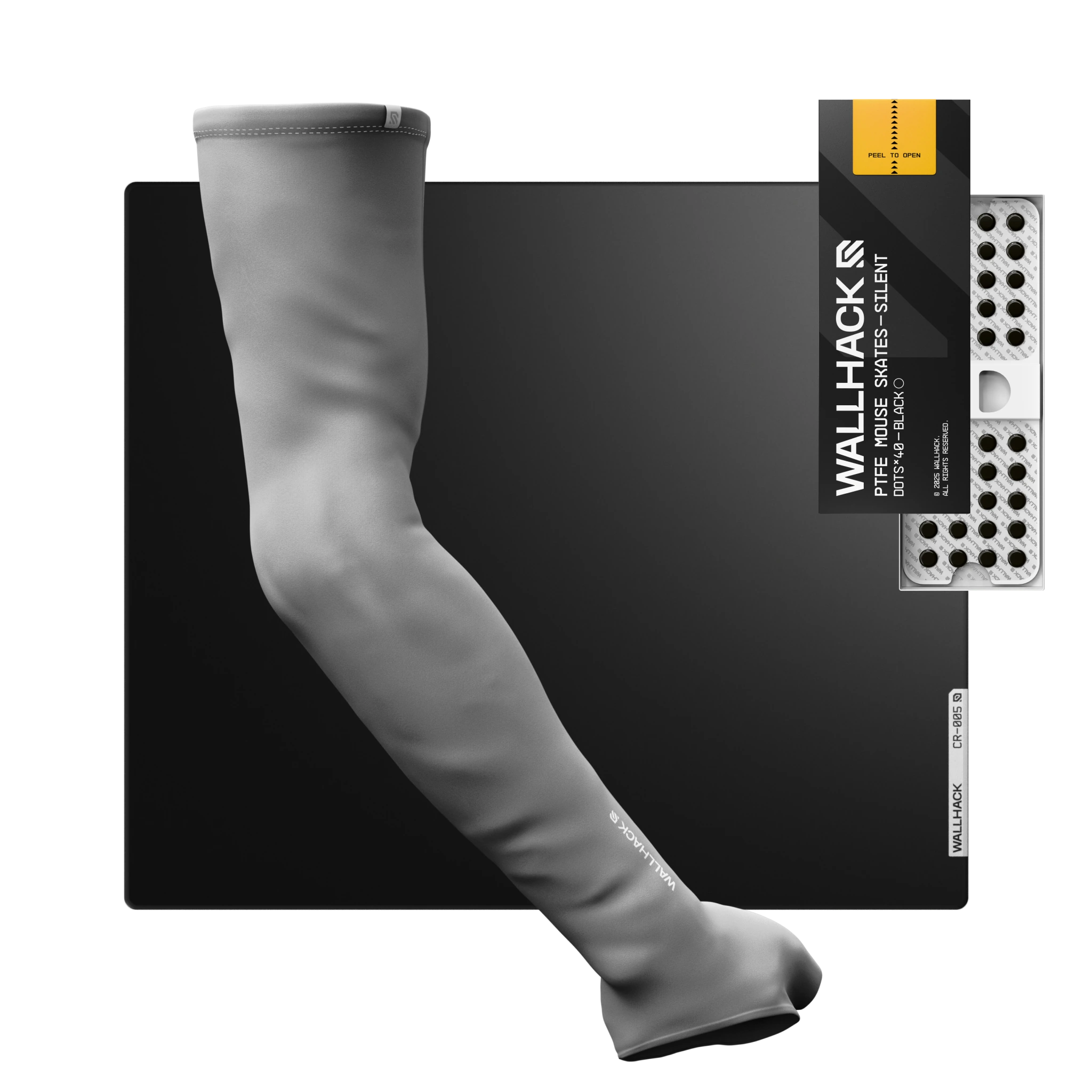 CR-005 (Black) Bundle with PTFE Silent Skates & Pro Sleeve