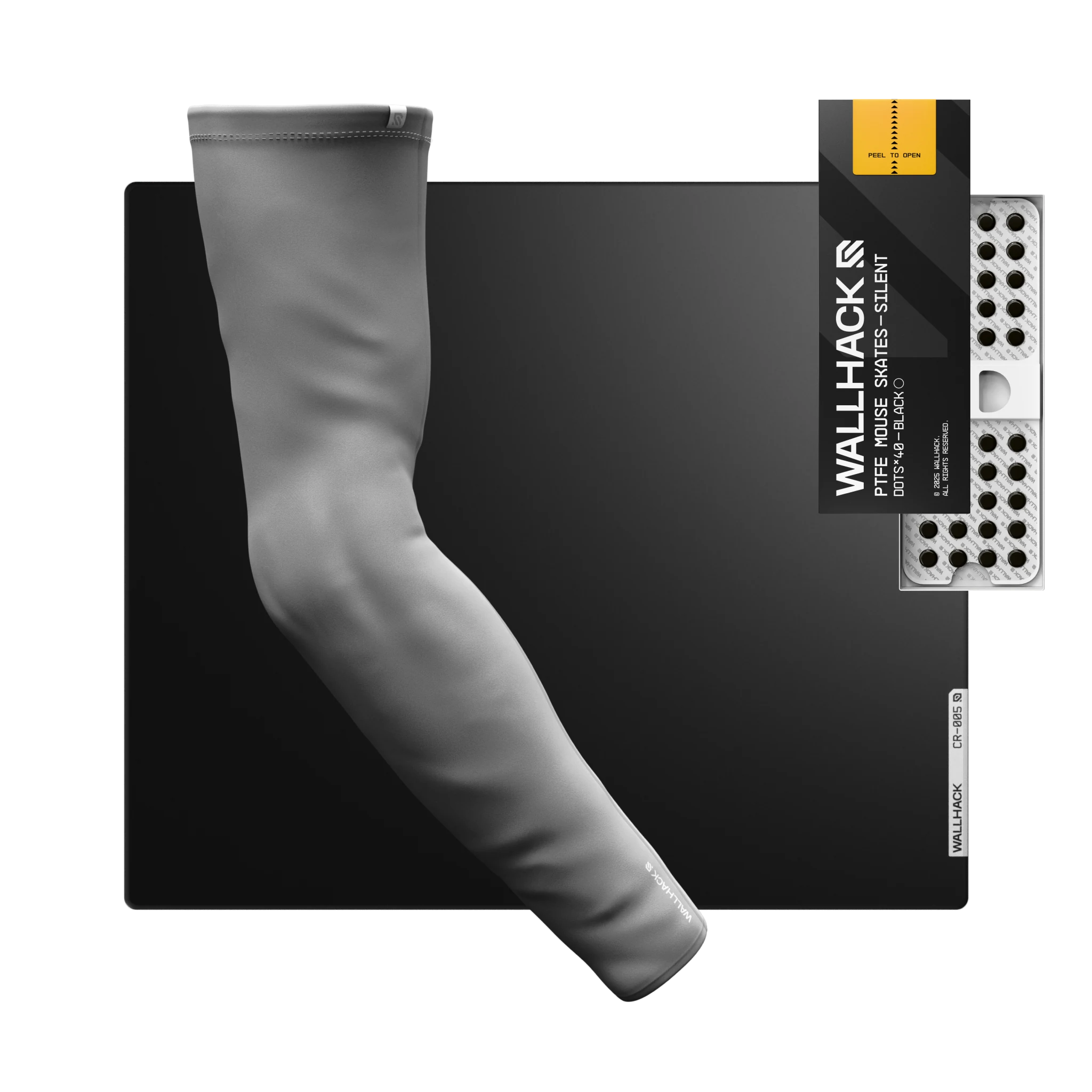 CR-005 (Black) Bundle with PTFE Silent Skates & Pro Sleeve