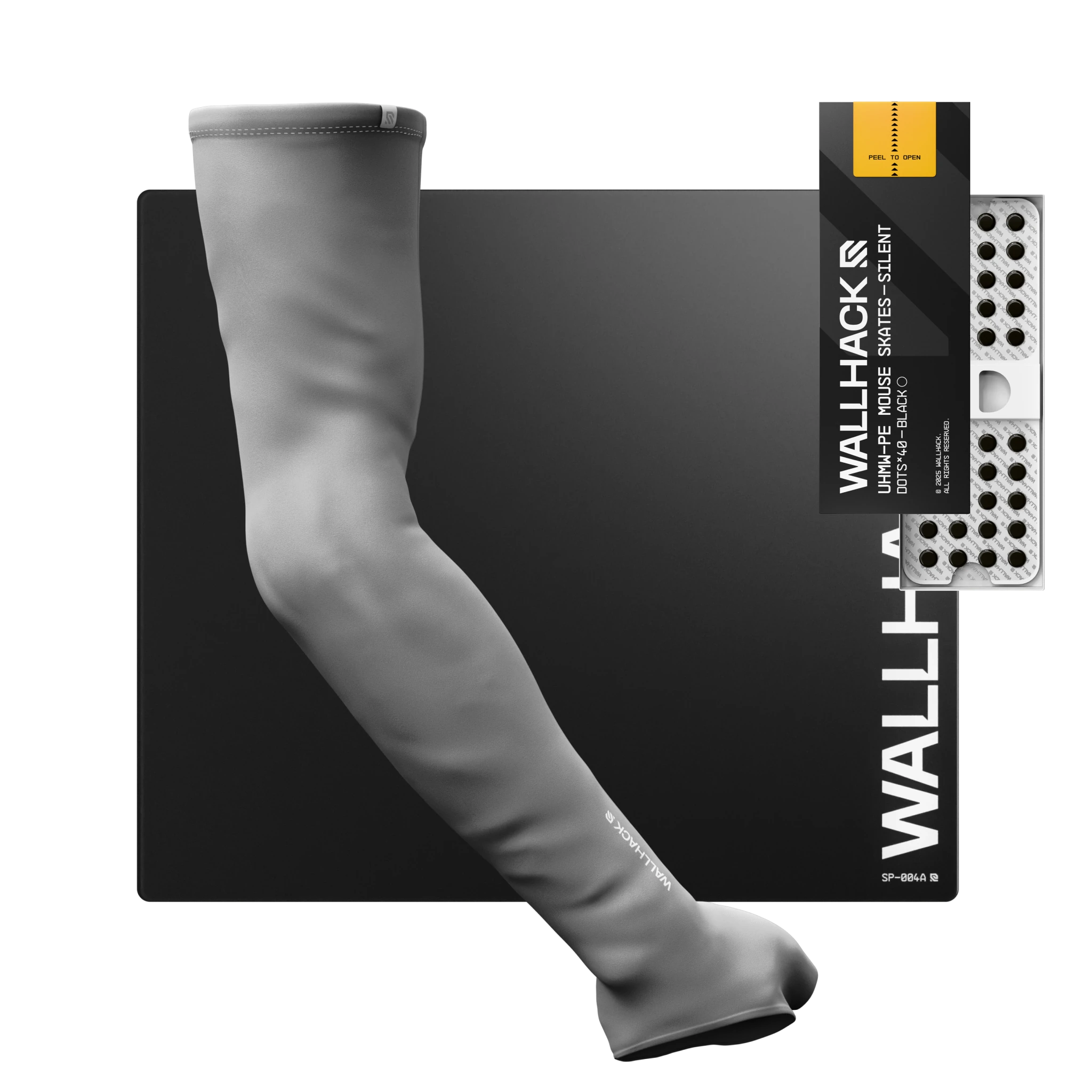 SP-004A (Black) Bundle with UHMW Silent Skates & Pro Sleeve Wallhack