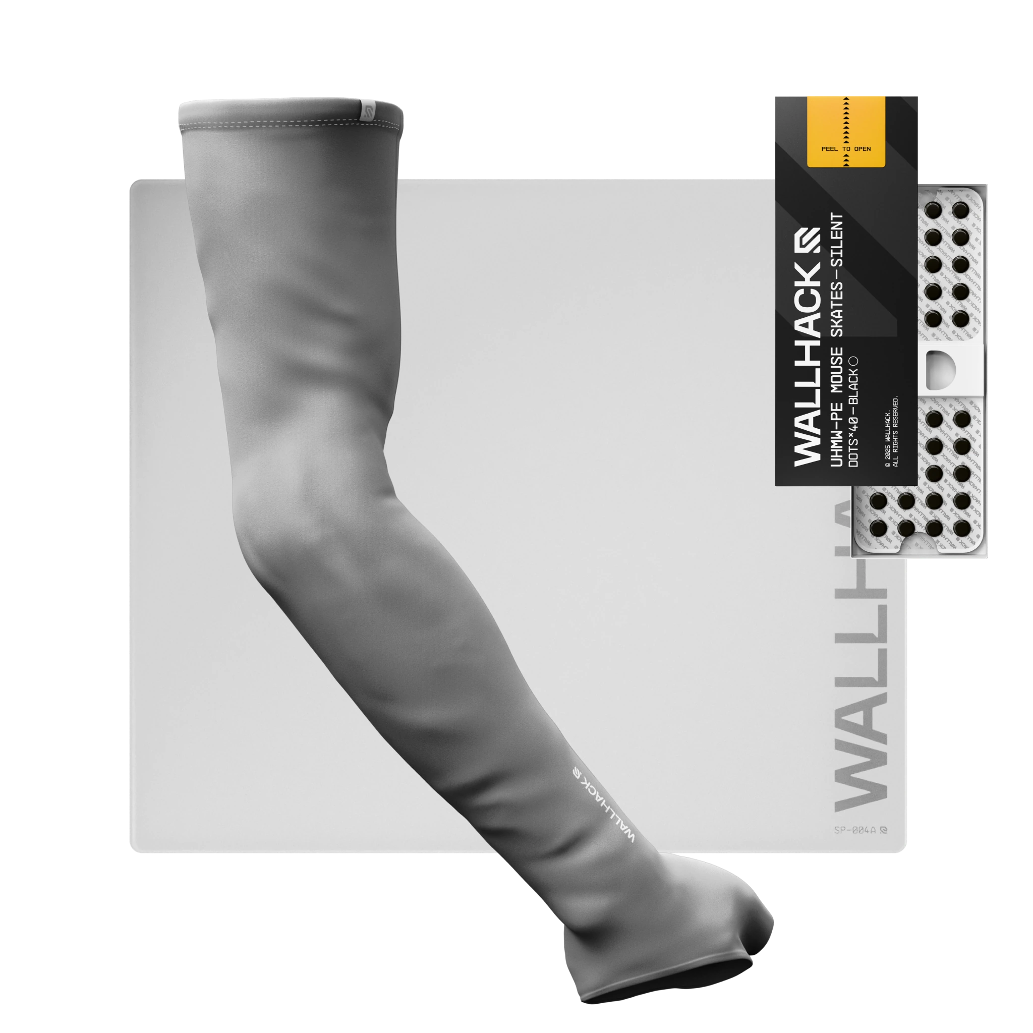 SP-004A (White) Bundle with UHMW Silent Skates & Pro Sleeve