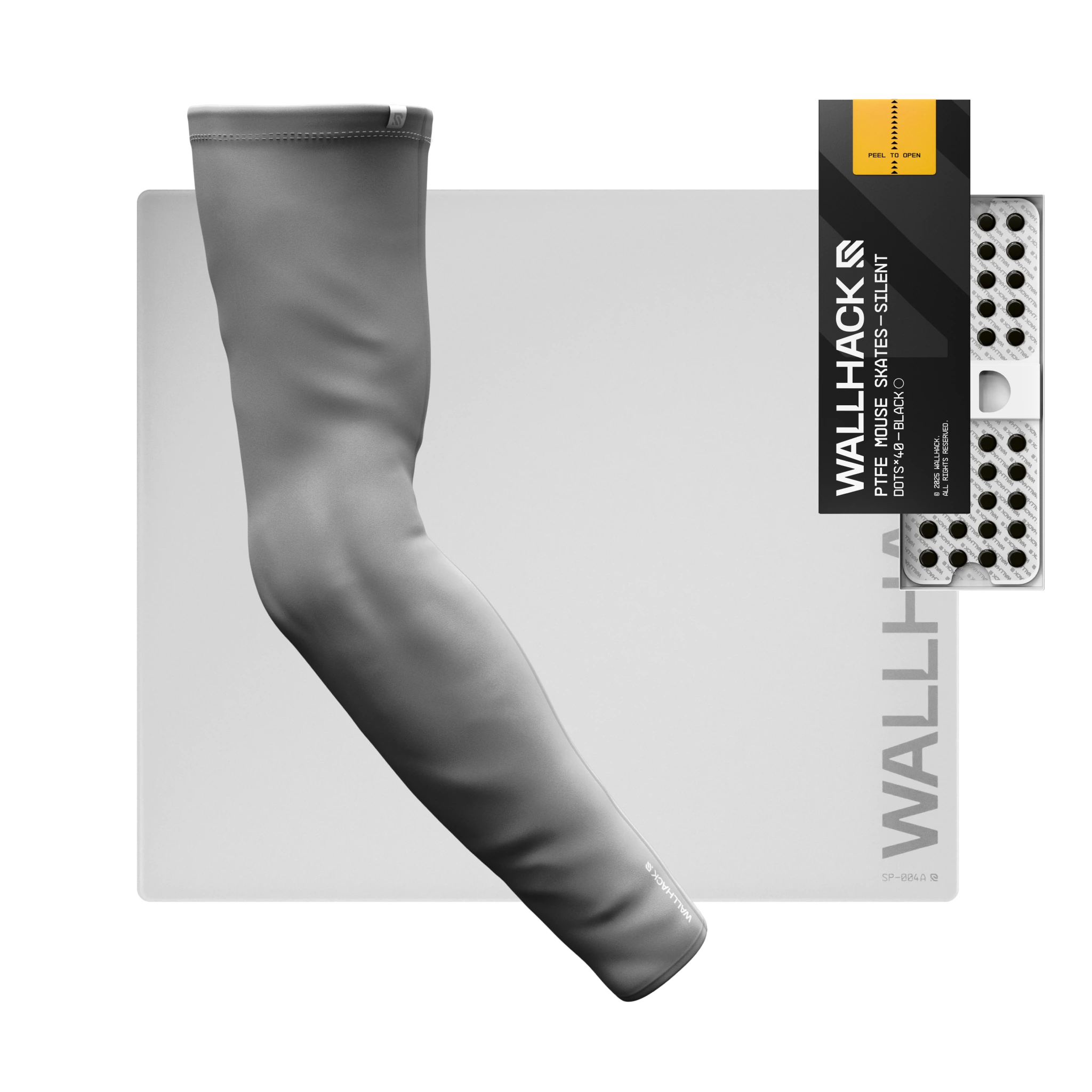 SP-004A (White) Bundle with PTFE Silent Skates & Pro Sleeve