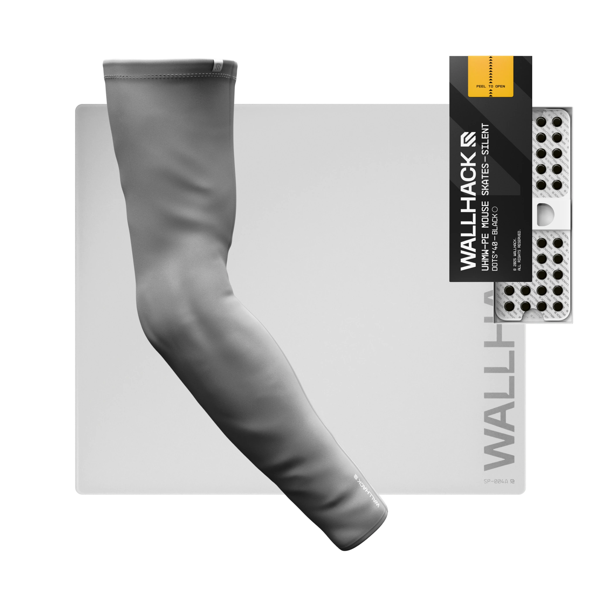 SP-004A (White) Bundle with UHMW Silent Skates & Pro Sleeve