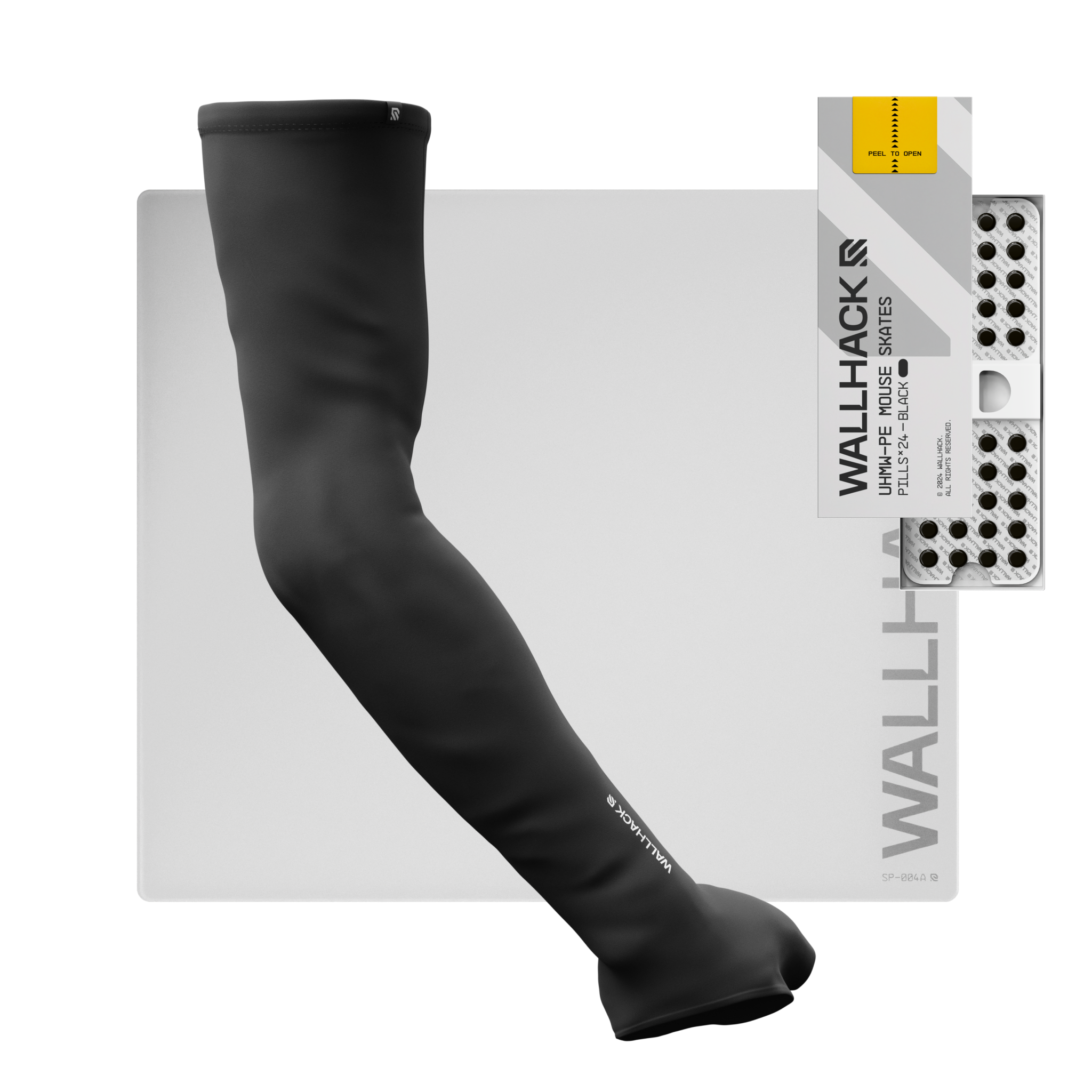 SP-004A (White) Bundle with UHMW Skates & Pro Sleeve