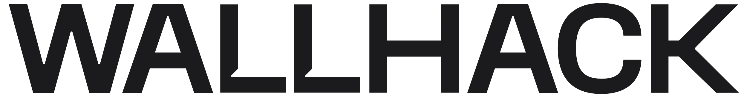 Wallhack RGB Wordmark Black Logo