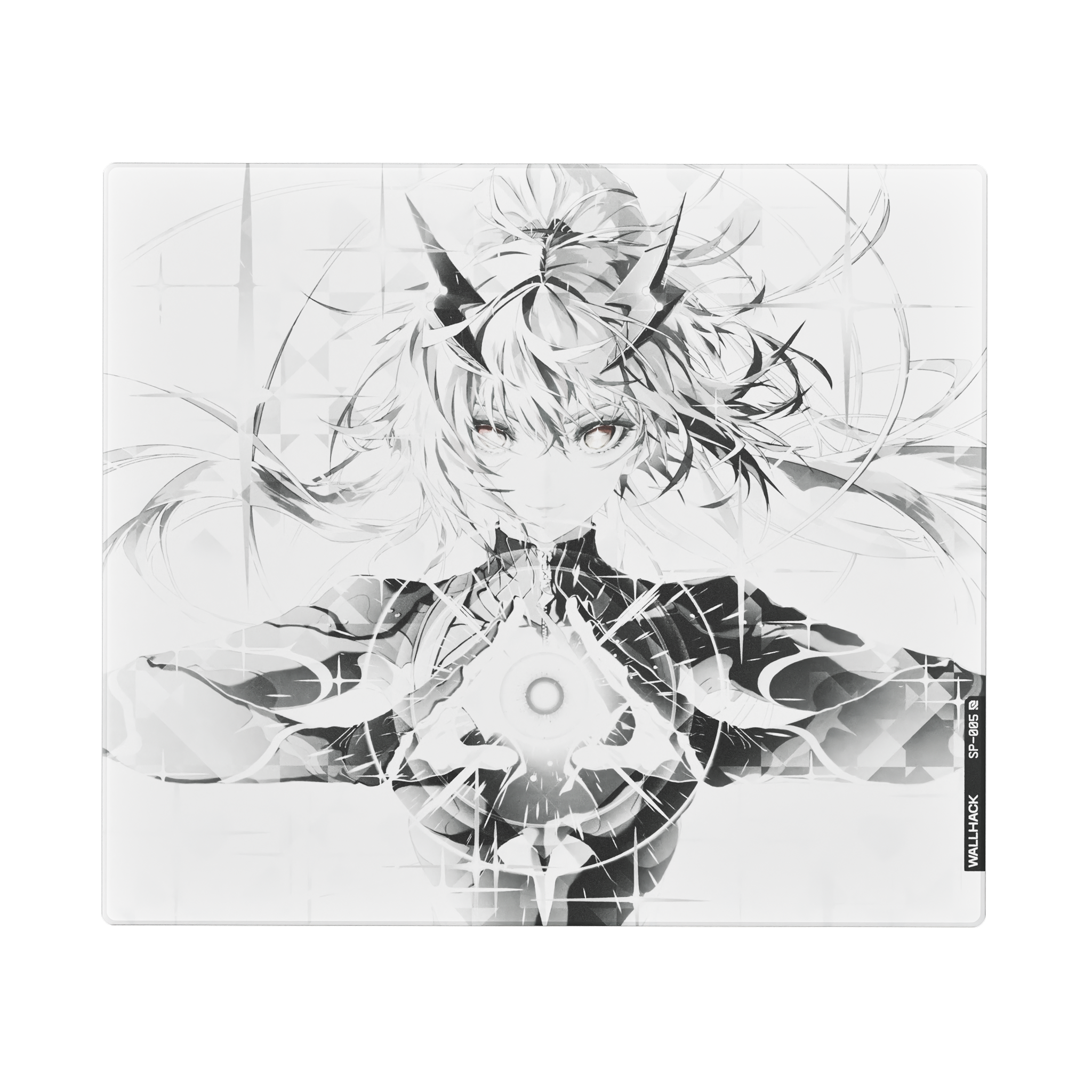 SP-005 Ascension SORA glass mousepad - front view