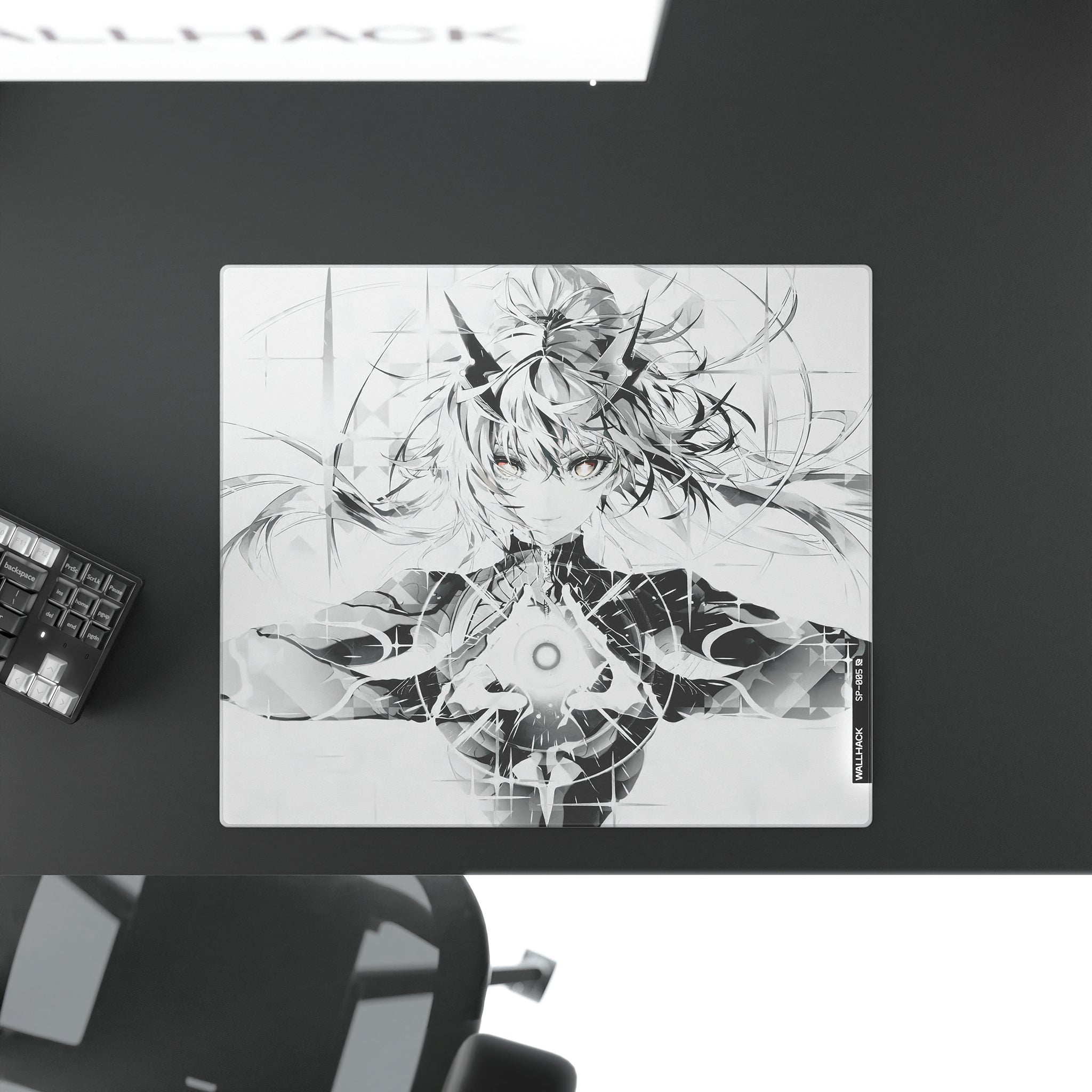 SP-005 Ascension SORA glass mousepad - lifestyle 1