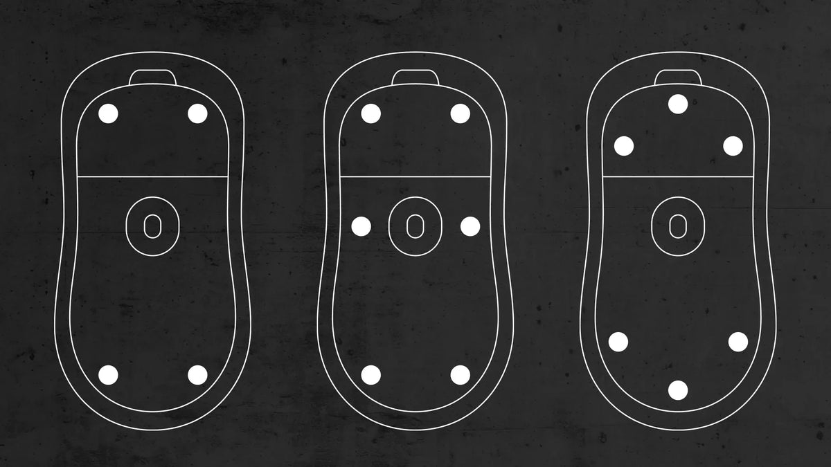 What is the Best Layout for Dot Mouse Feet?