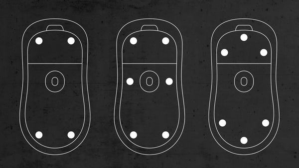 The Best Layout for UHMWPE/PTFE Mouse Skates