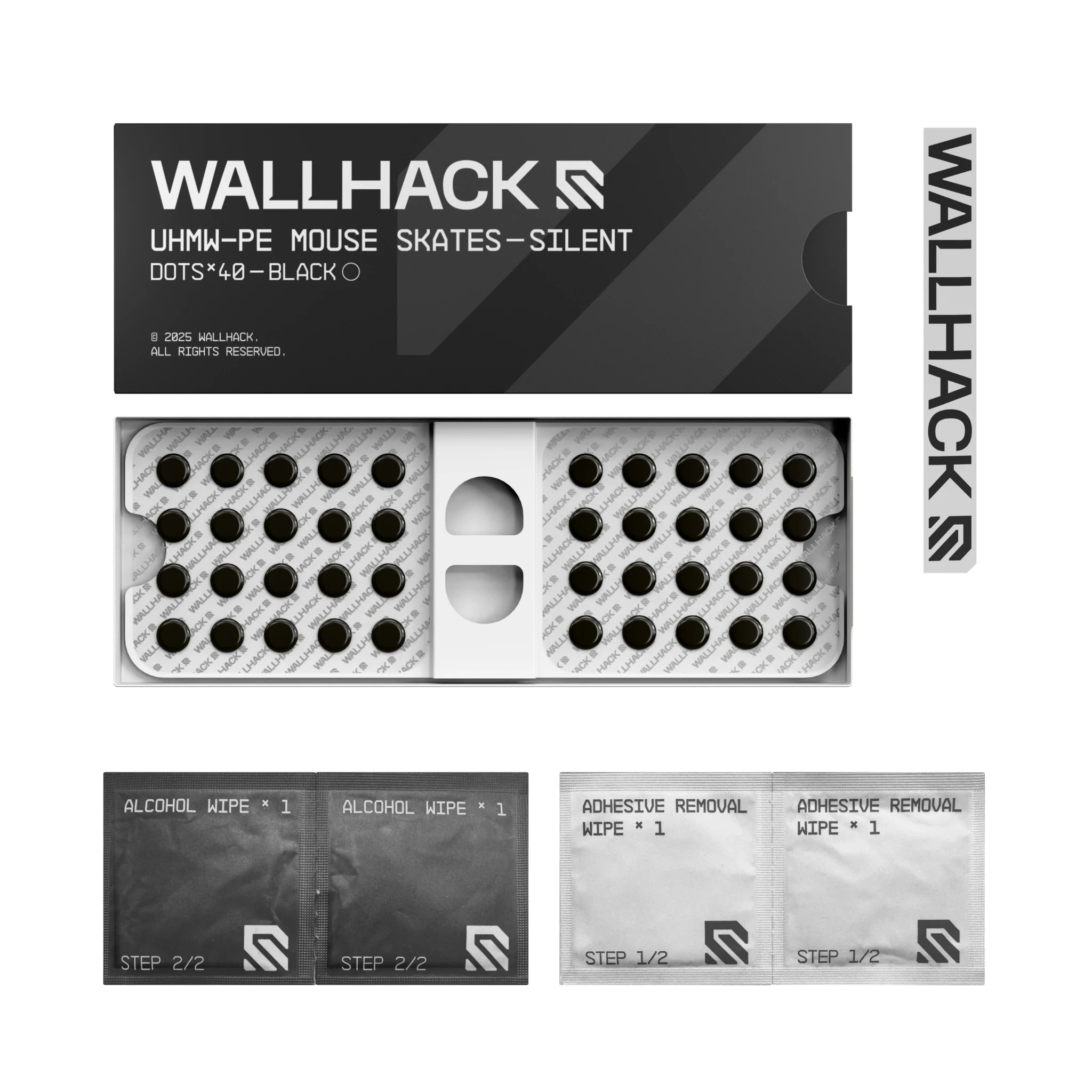 Wallhack Skates UHMW-PE Dots - Silent