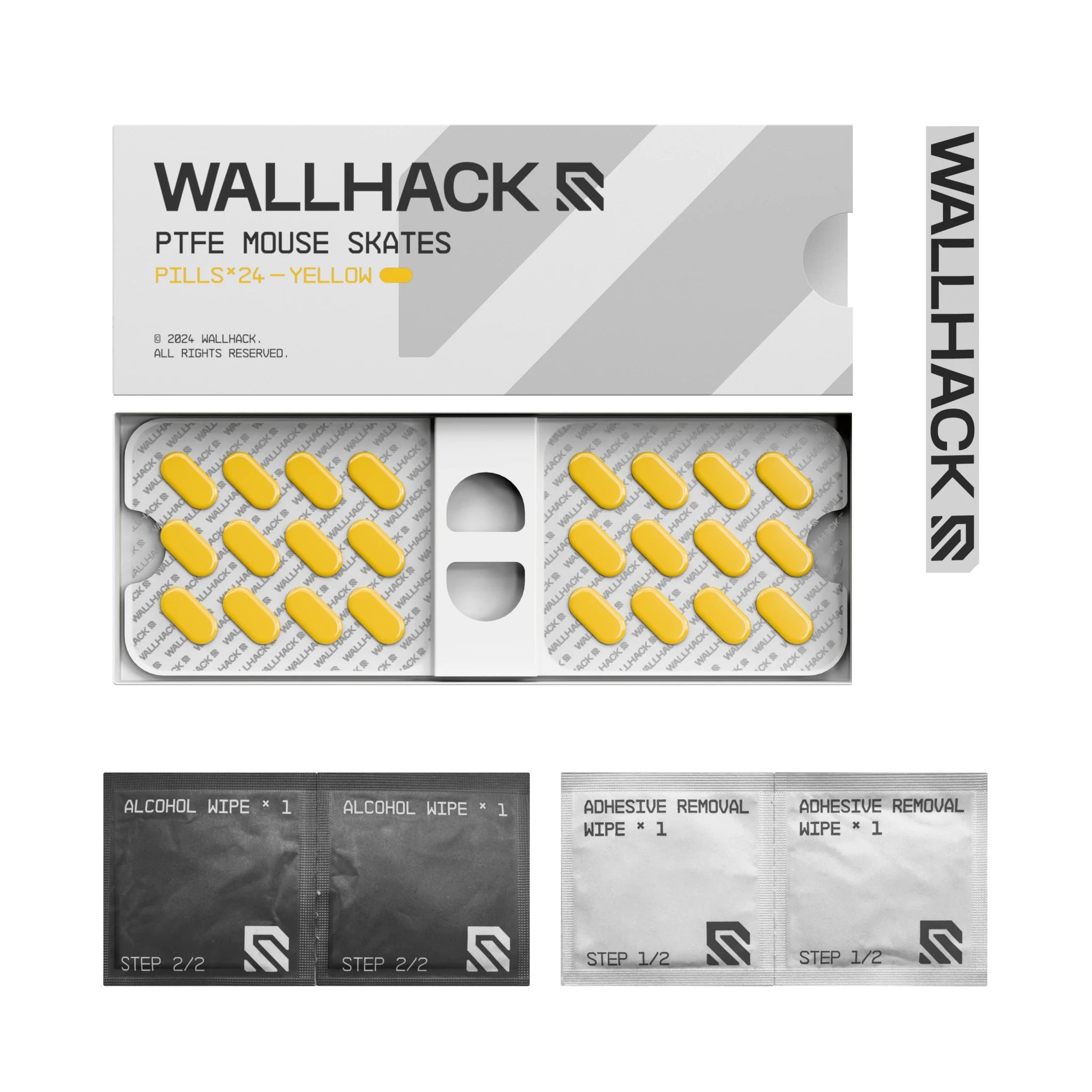 Wallhack Skates PTFE Yellow Pills