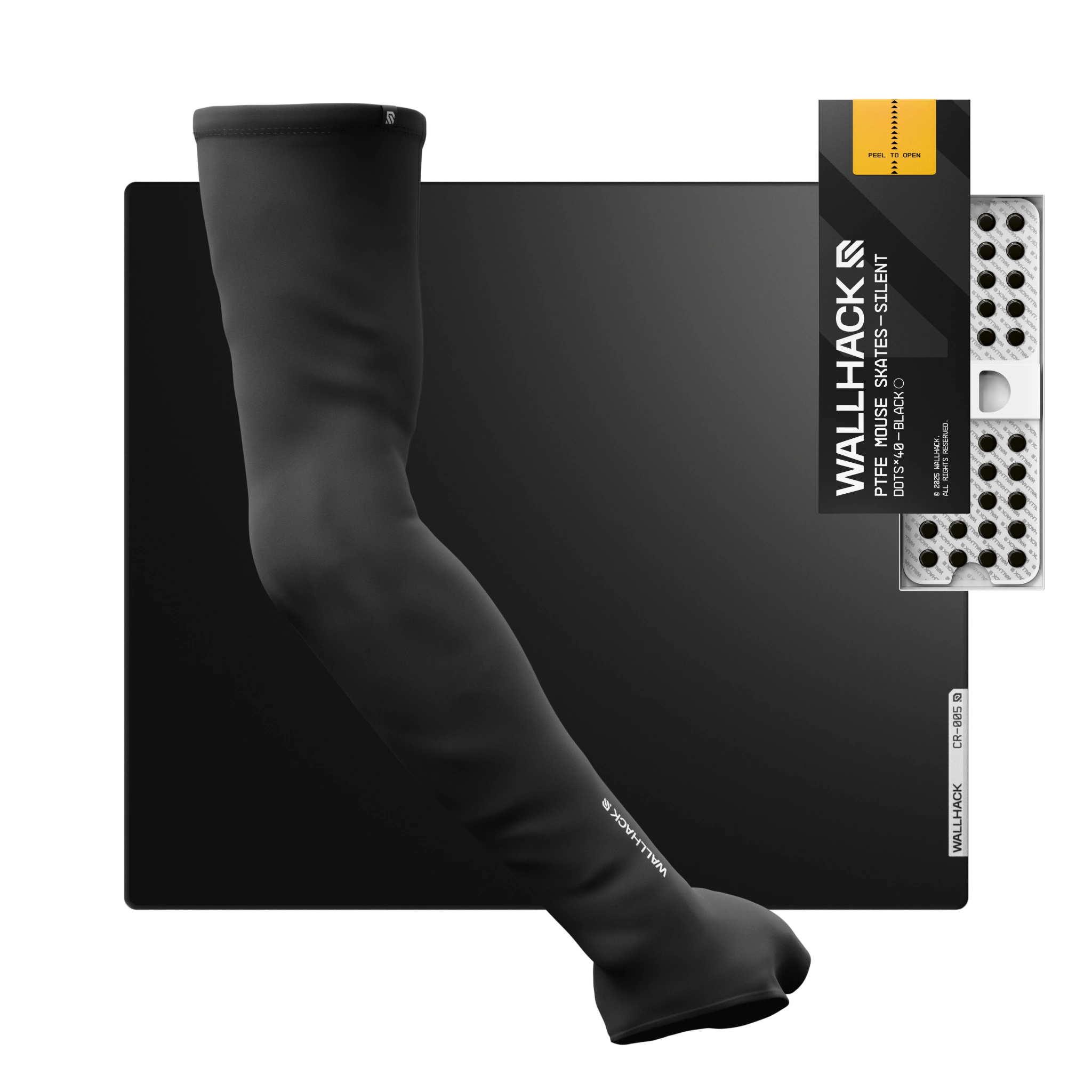 CR-005 (Black) Bundle with PTFE Silent Skates & Pro Sleeve