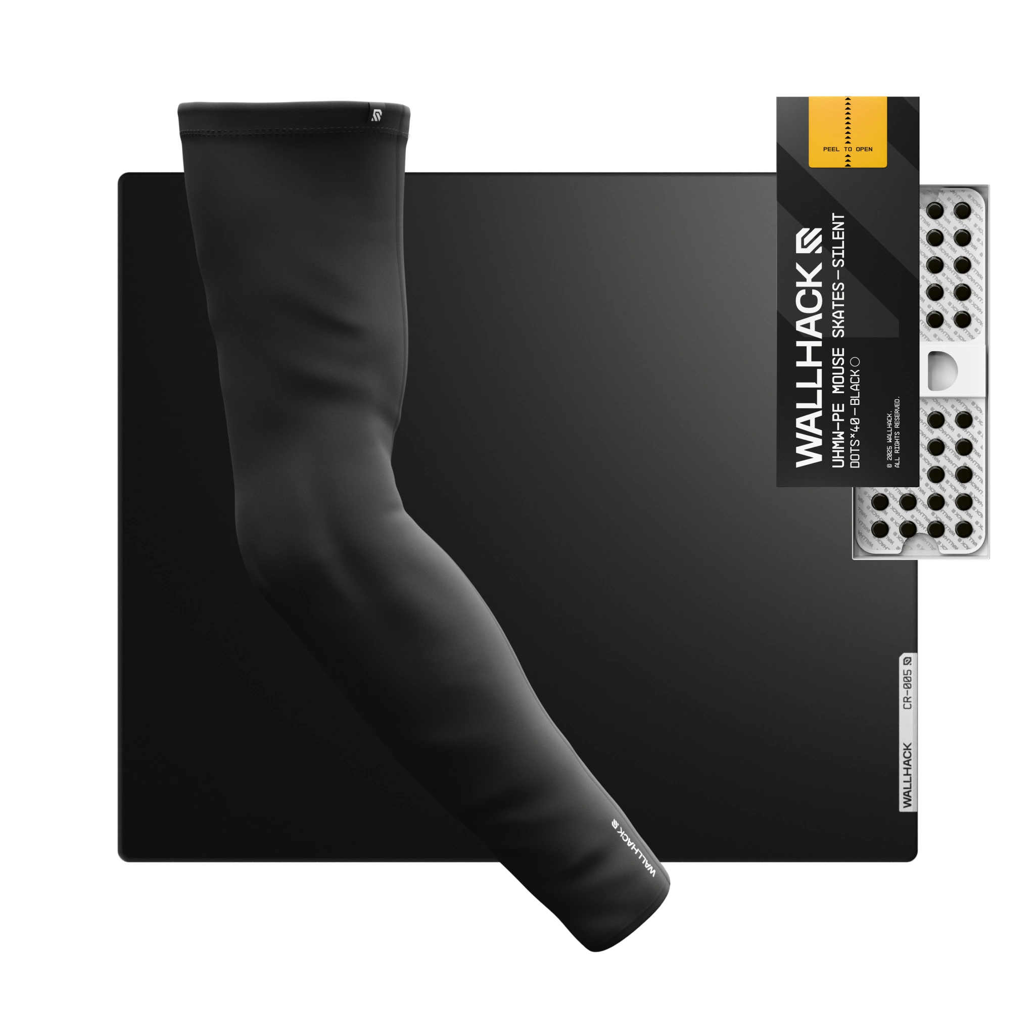 その他 WALLHACK CR-005 CR-005 (Black) Bundle with UHMW Silent Skates & Pro Sleeve