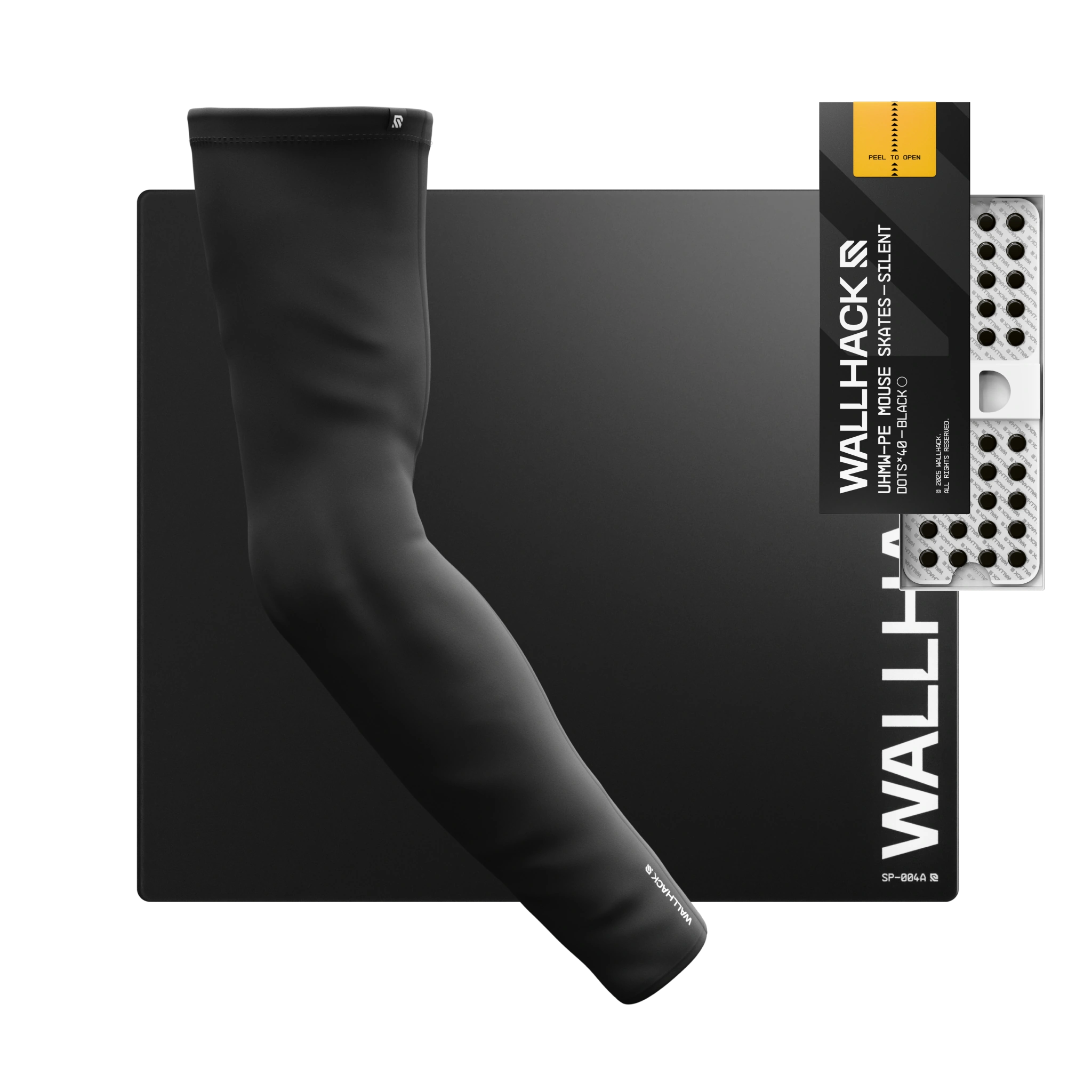 SP-004A (Black) Bundle with UHMW Silent Skates & Pro Sleeve Wallhack