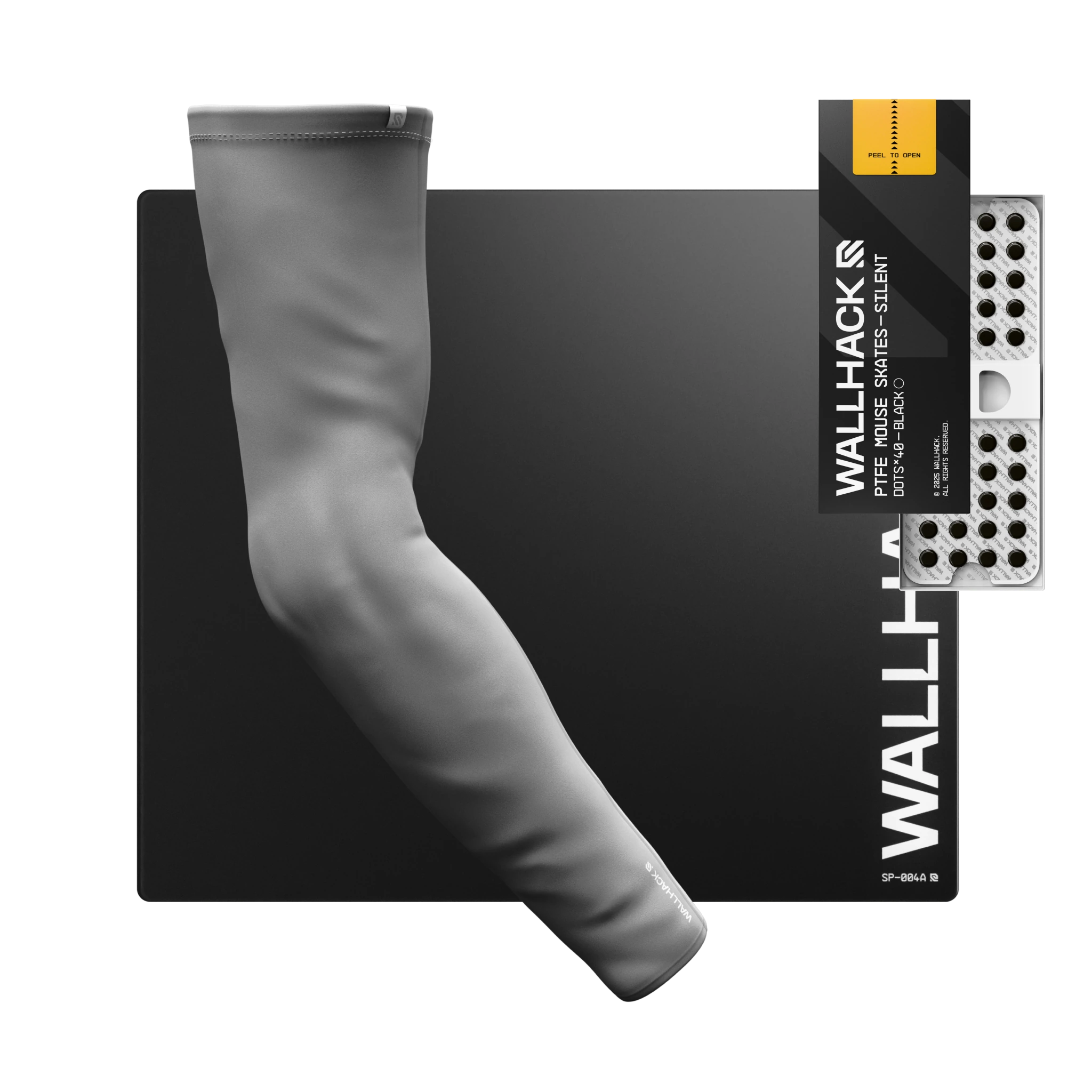 SP-004A (Black) Bundle with PTFE Silent Skates & Pro Sleeve