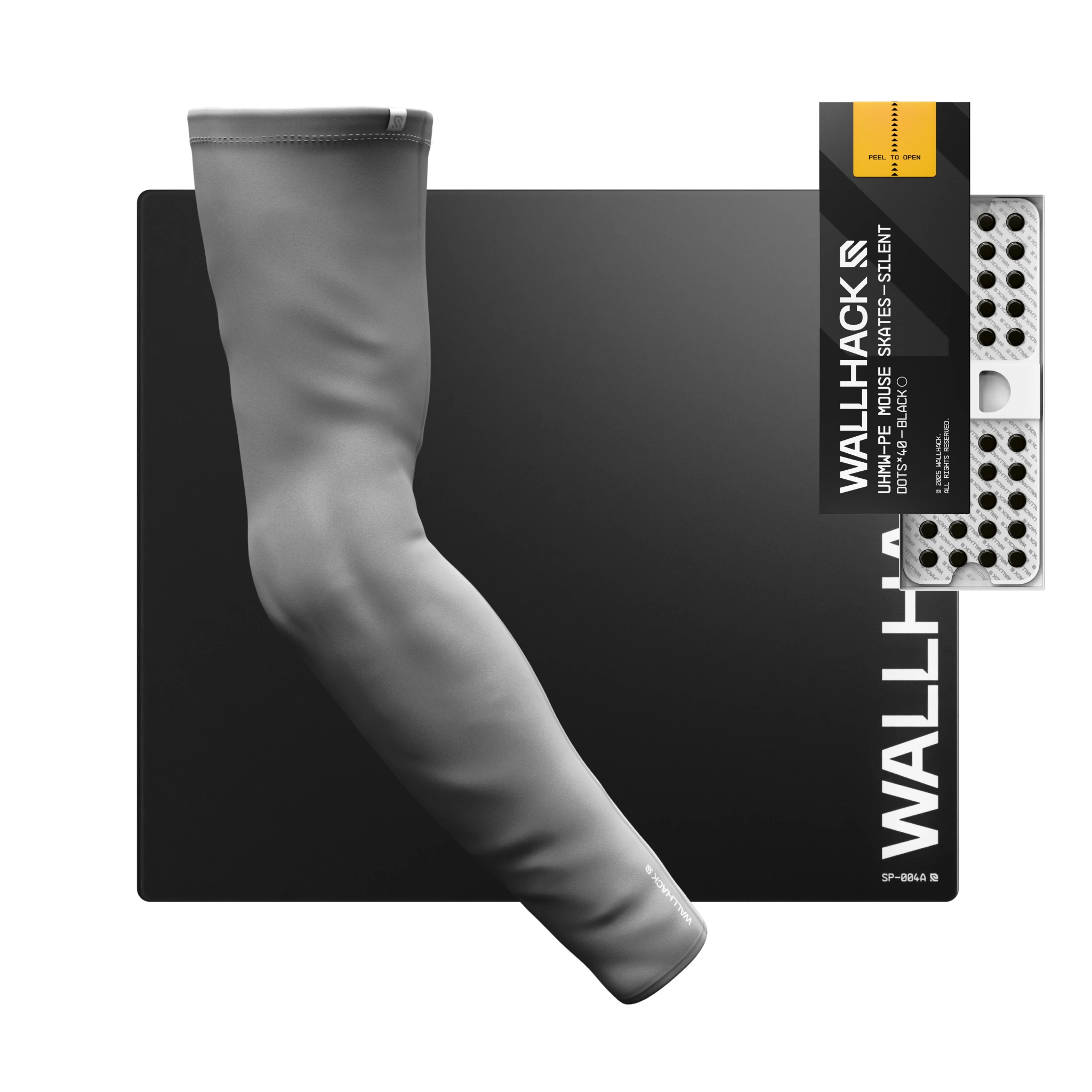 SP-004A (Black) Bundle with UHMW Silent Skates & Pro Sleeve Wallhack