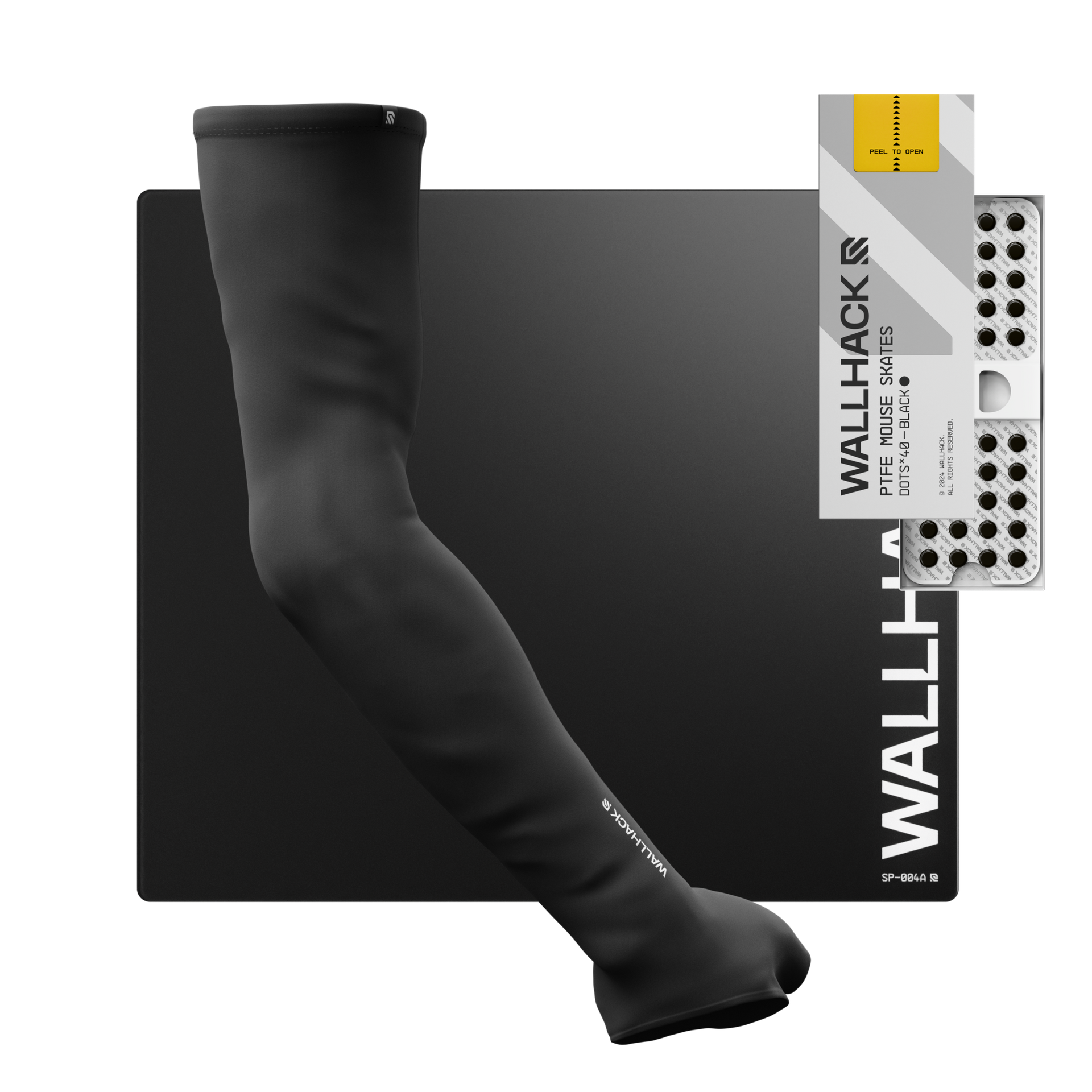 SP-004A (Black) Bundle with PTFE Skates & Pro Sleeve