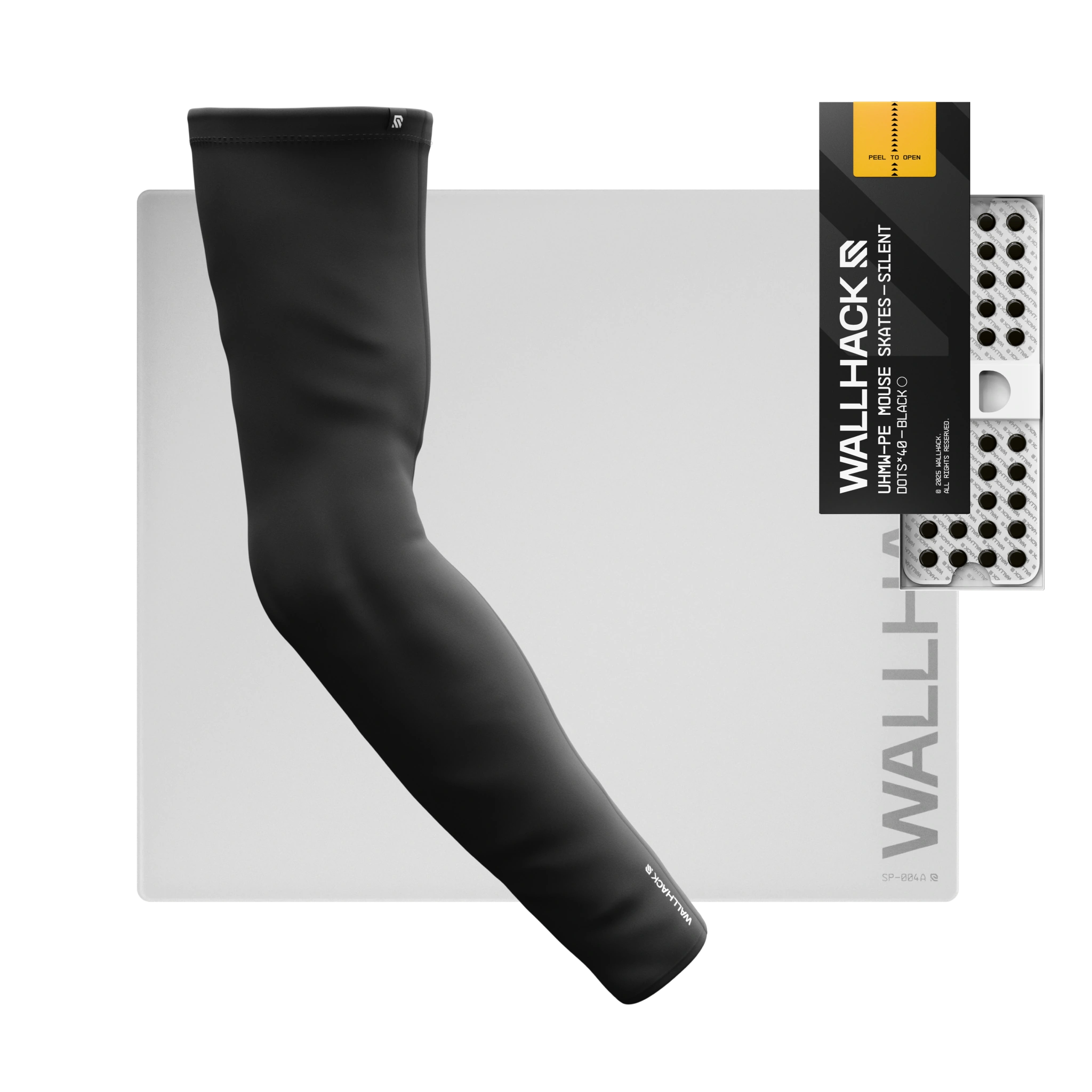 SP-004A (White) Bundle with UHMW Silent Skates & Pro Sleeve