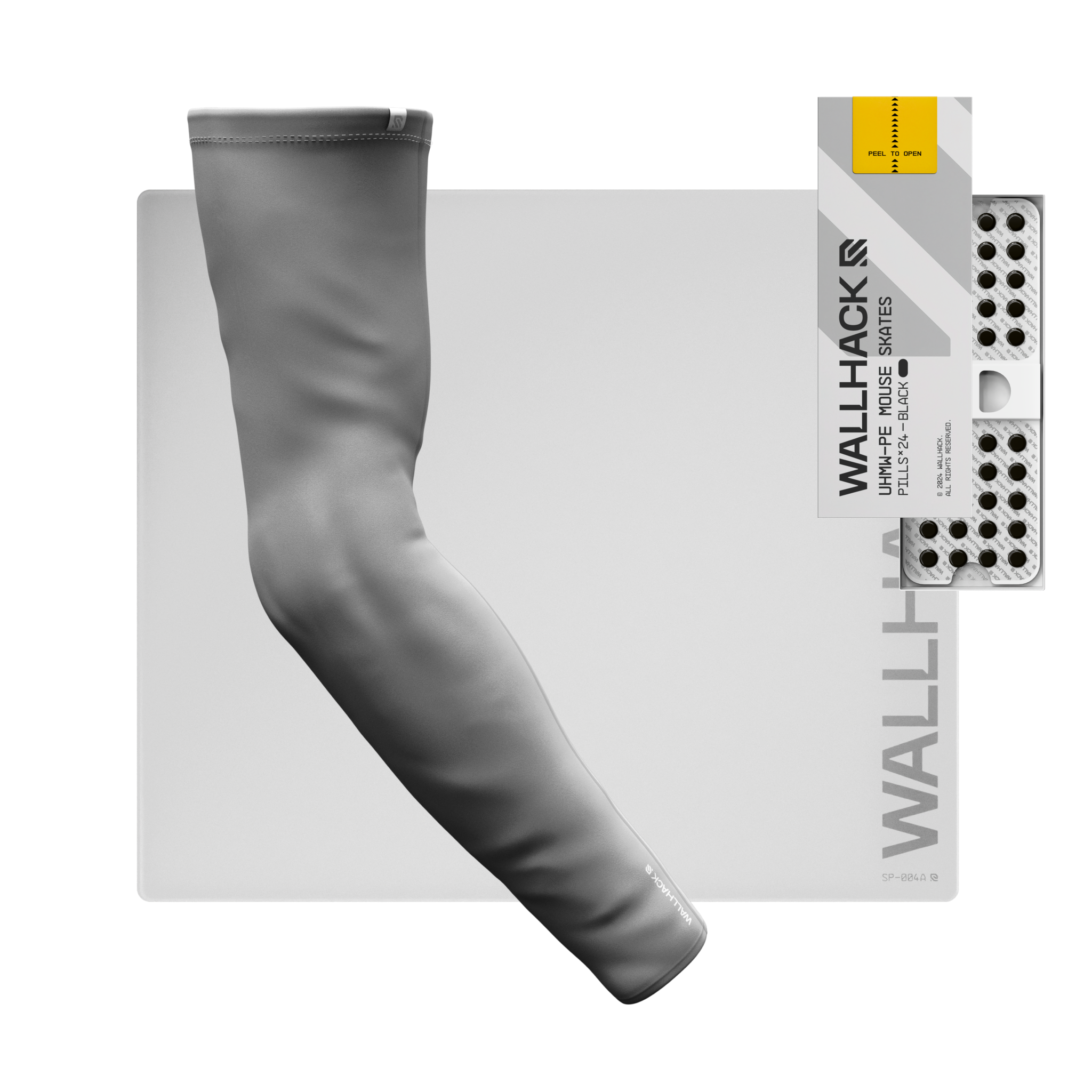 SP-004A (White) Bundle with UHMW Skates & Pro Sleeve