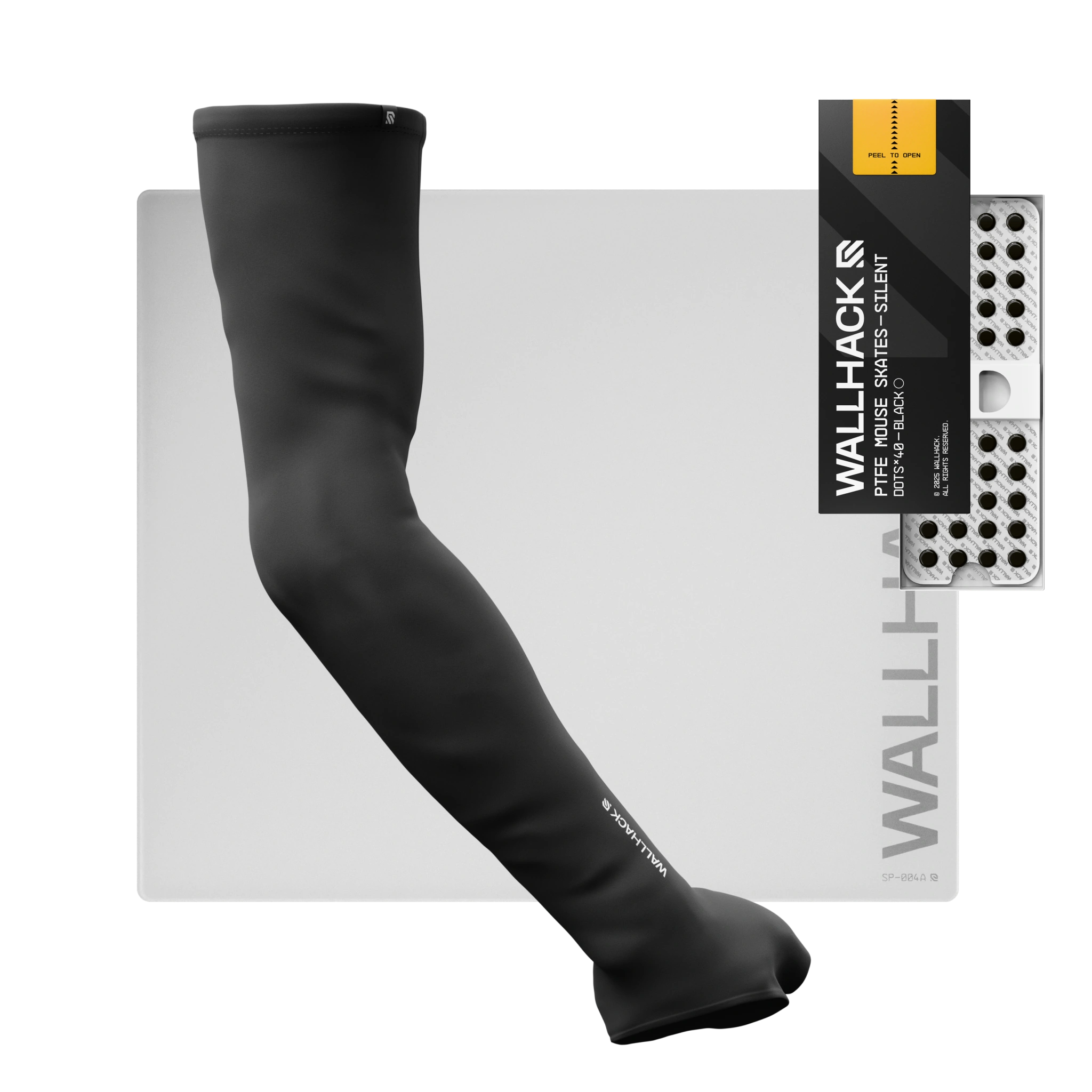 SP-004A (White) Bundle with PTFE Silent Skates & Pro Sleeve