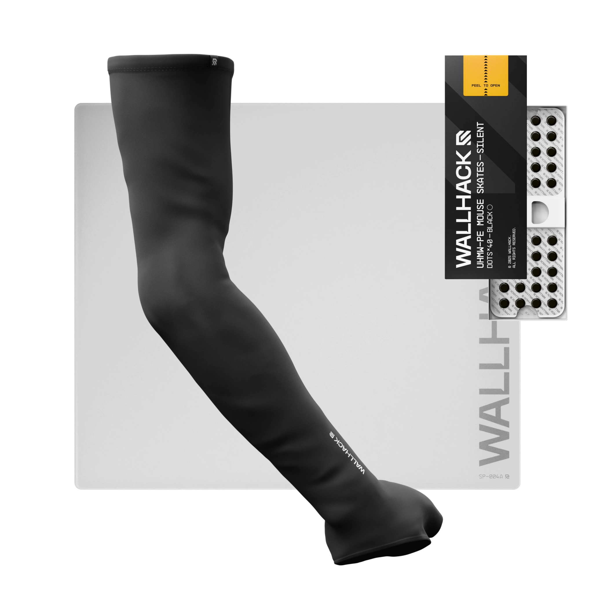 SP-004A (White) Bundle with UHMW Silent Skates & Pro Sleeve