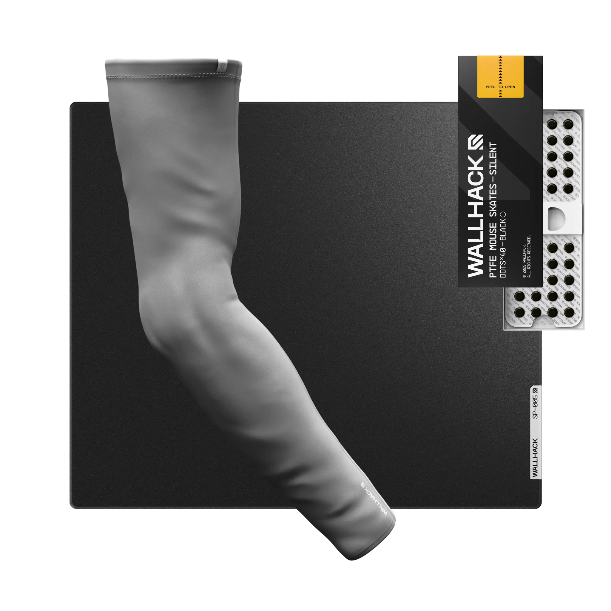 SP-005 (Black) Bundle with PTFE Silent Skates & Pro Sleeve