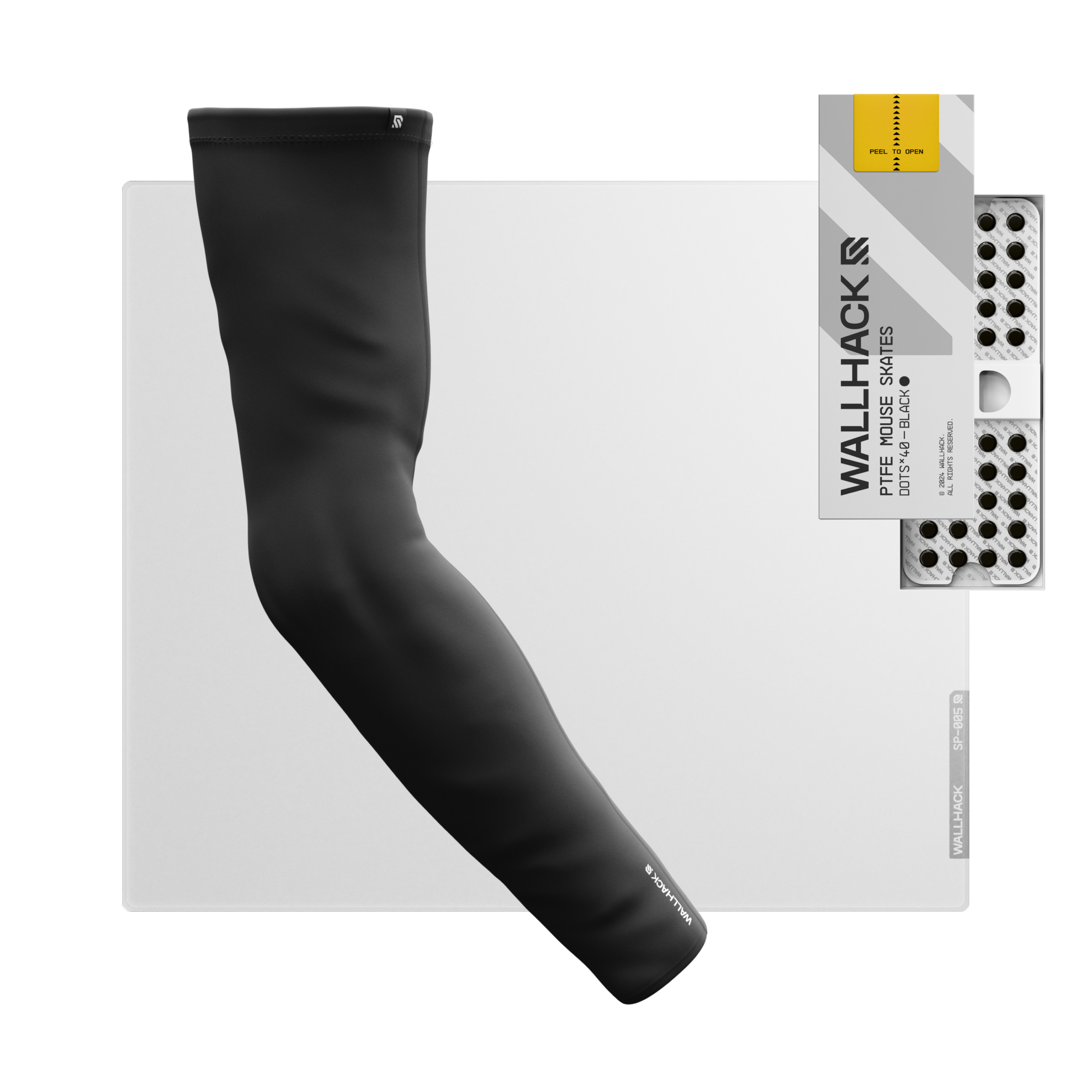 SP-005 (White) Bundle with PTFE Skates & Pro Sleeve