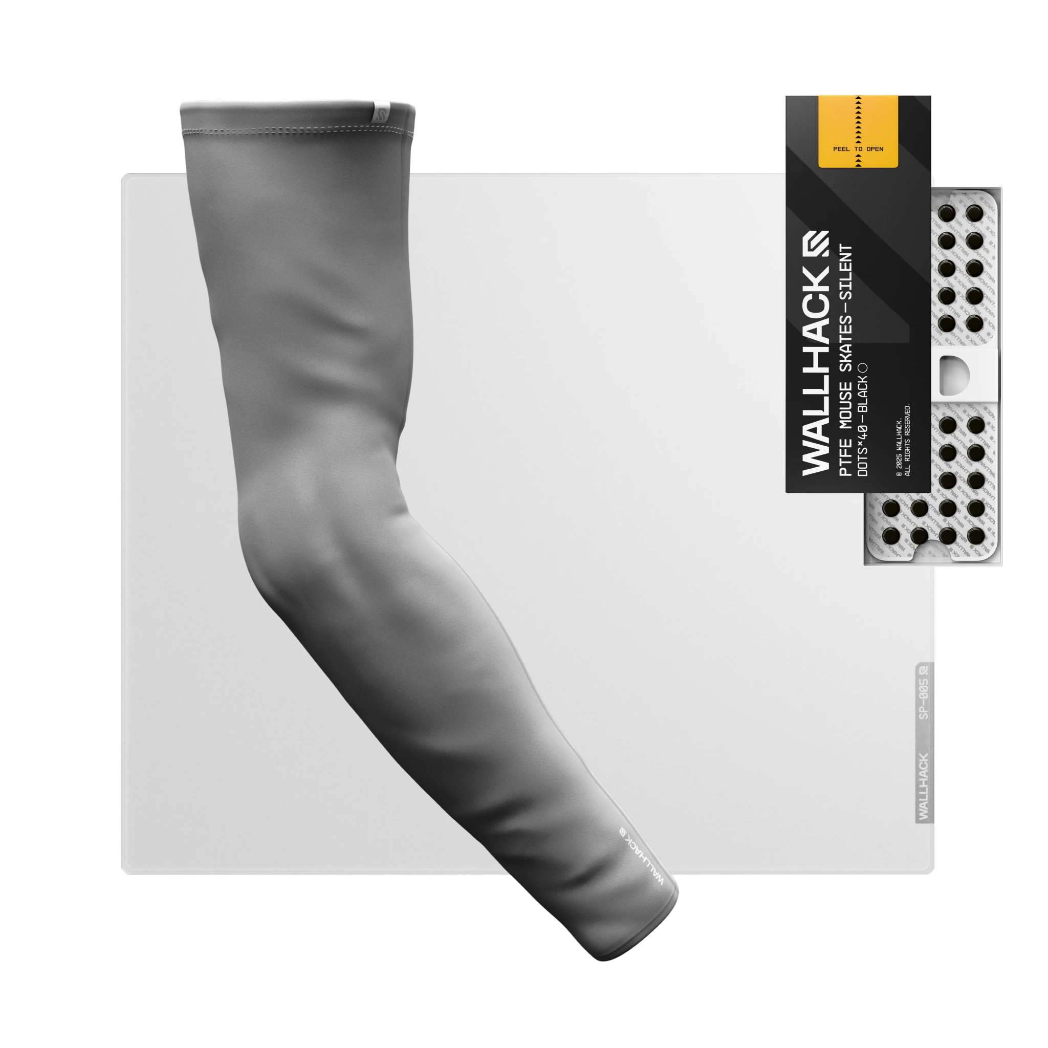 SP-005 (White) Bundle with PTFE Silent Skates & Pro Sleeve