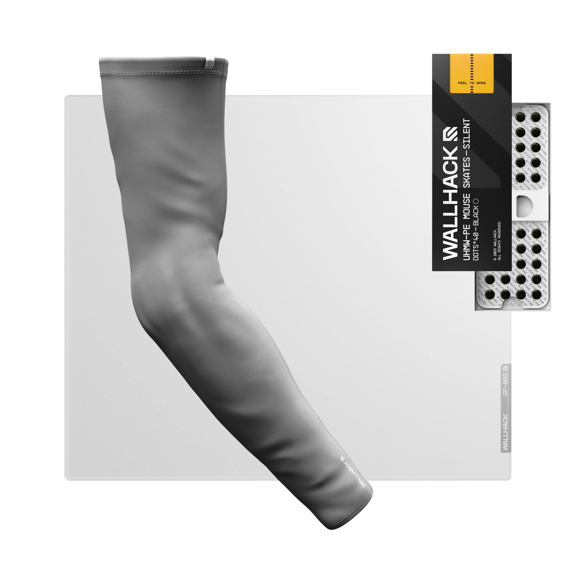 SP-005 (White) Bundle with UHMW Silent Skates & Pro Sleeve