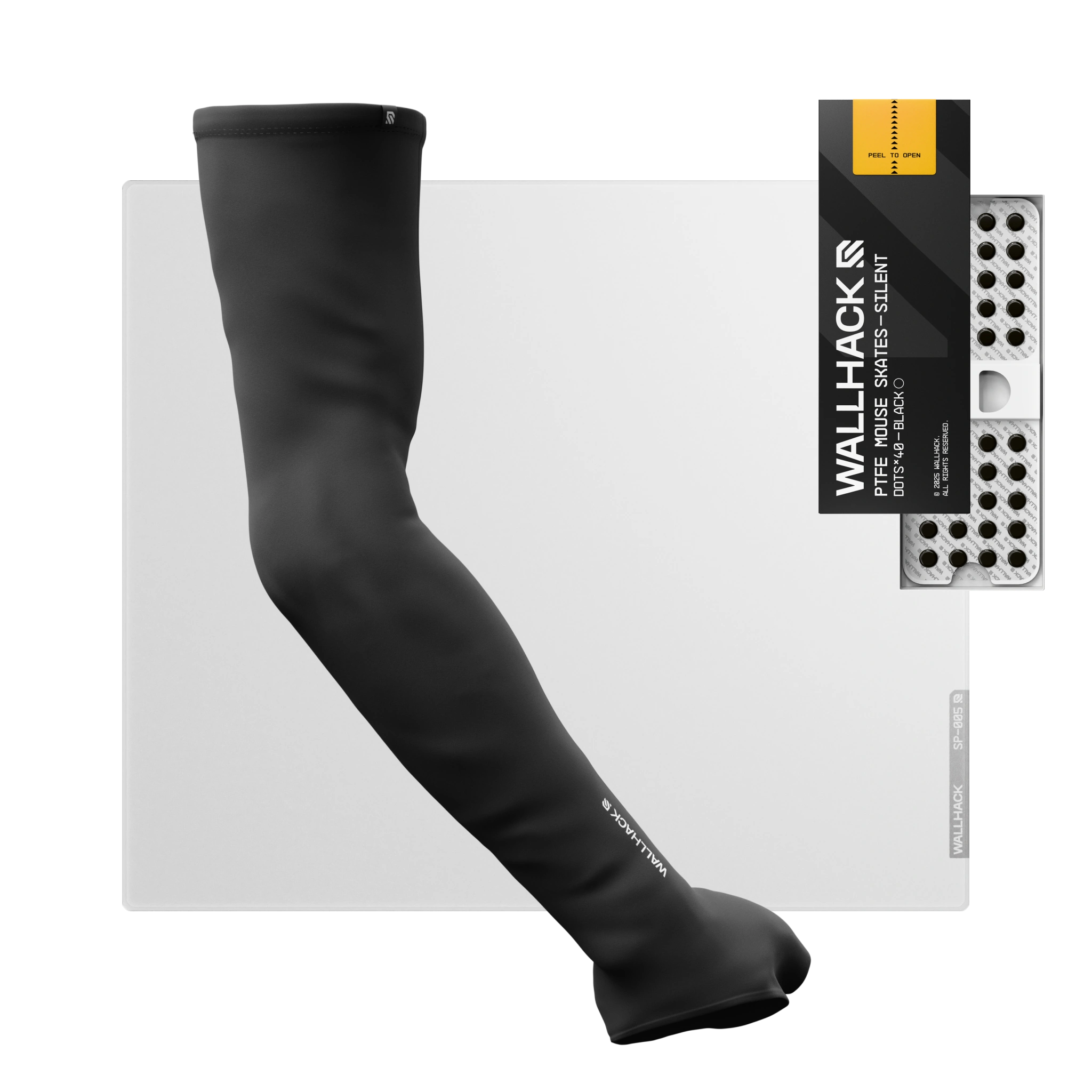 SP-005 (White) Bundle with PTFE Silent Skates & Pro Sleeve