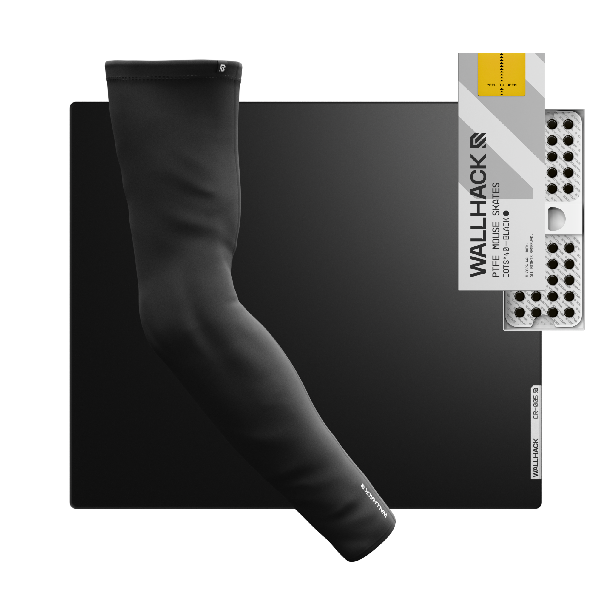 CR-005 (Black) Bundle with PTFE Skates & Pro Sleeve