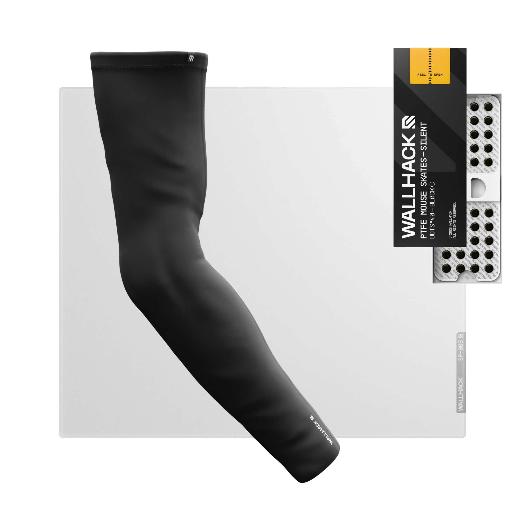 SP-005 (White) Bundle with PTFE Silent Skates & Pro Sleeve