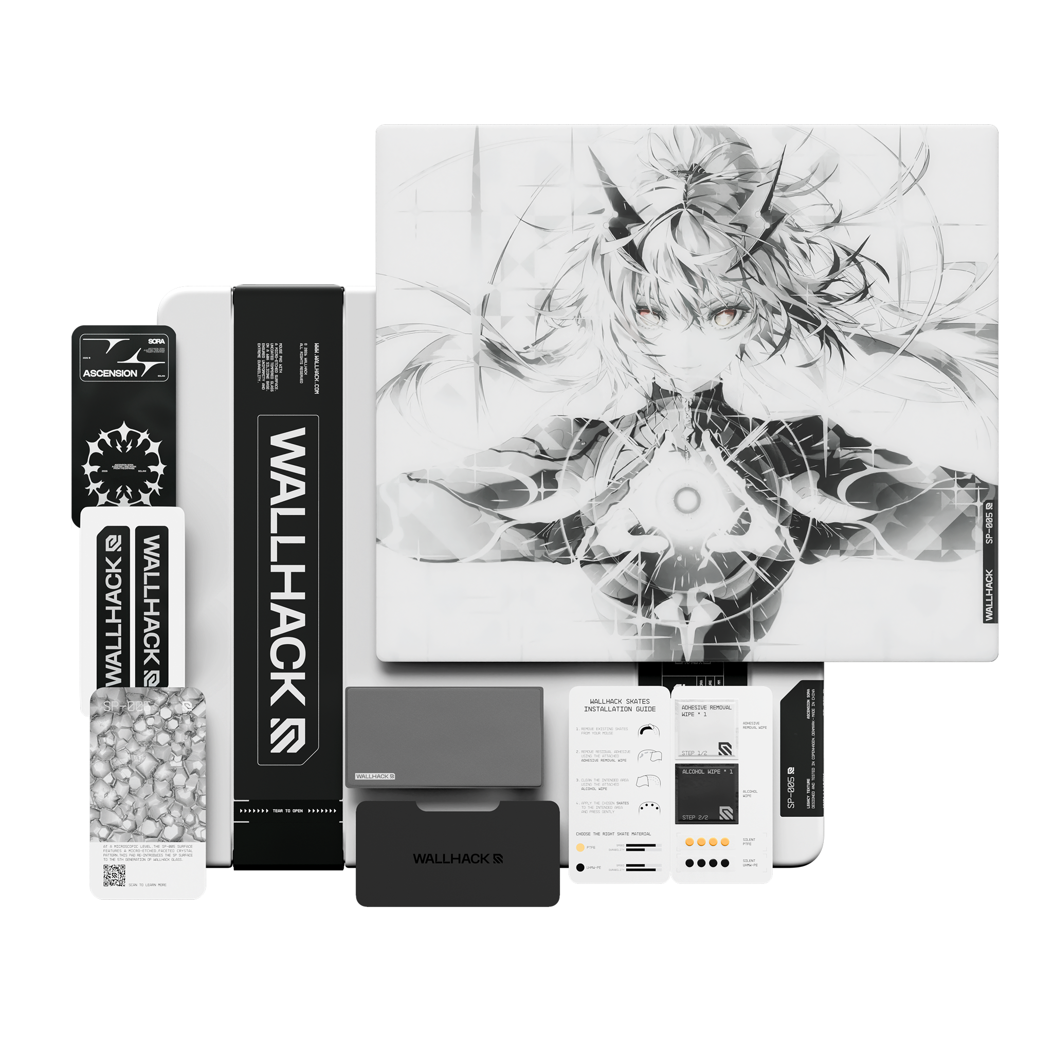 SP-005 Ascension SORA glass mousepad - packaging