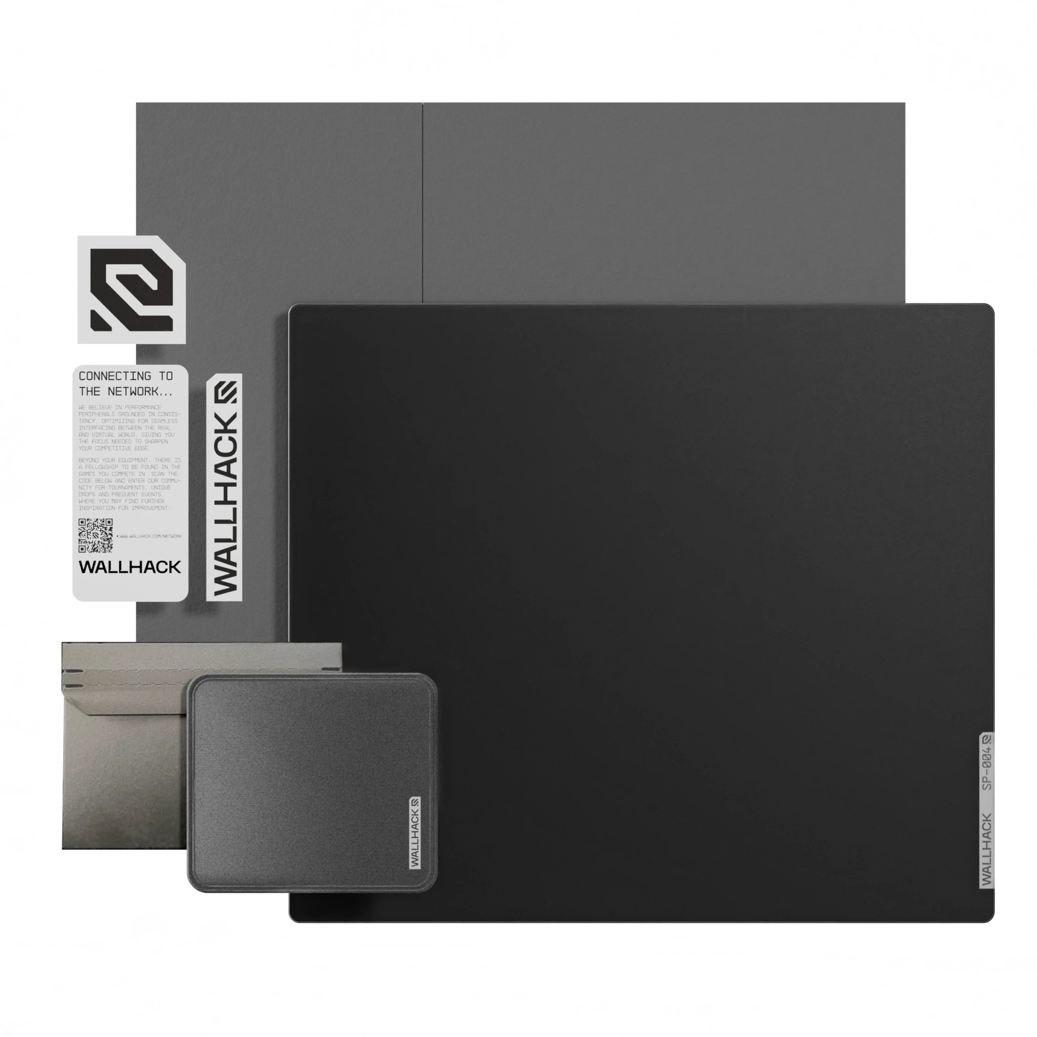 wallhack glass mousepad SP-004 (Black)
