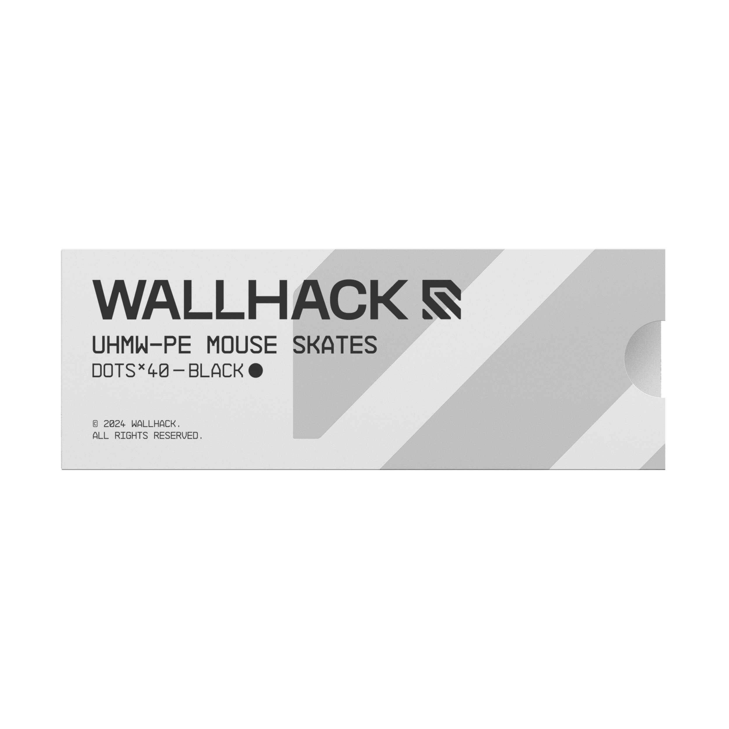 UHMW-PEドット型マウスソール ブラック | WALLHACK UHMW-PEドット型マウスソール ブラック | WALLHACK