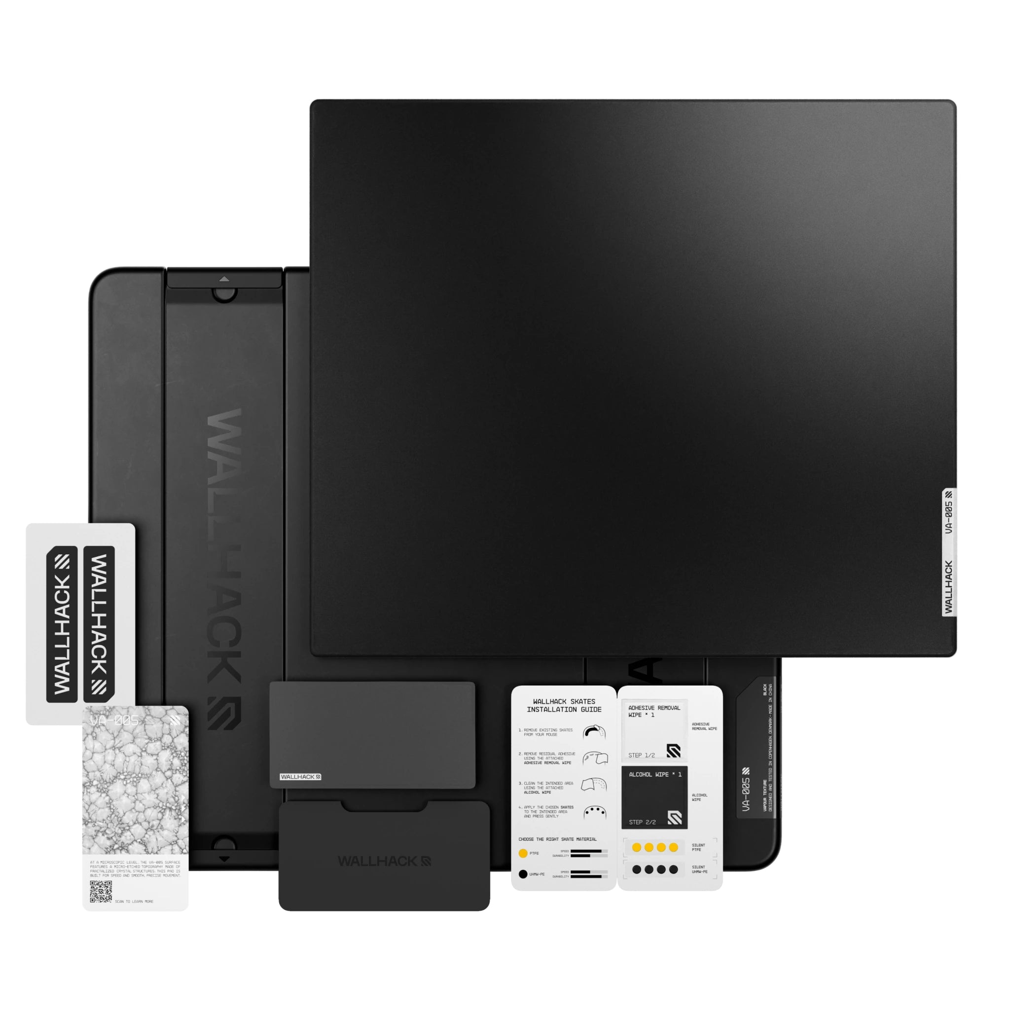 WALLHACK CR-005 + UHMW-PE 静音 DOT(22粒) UHMW-PE静音マウスソール ドット型 | WALLHACK