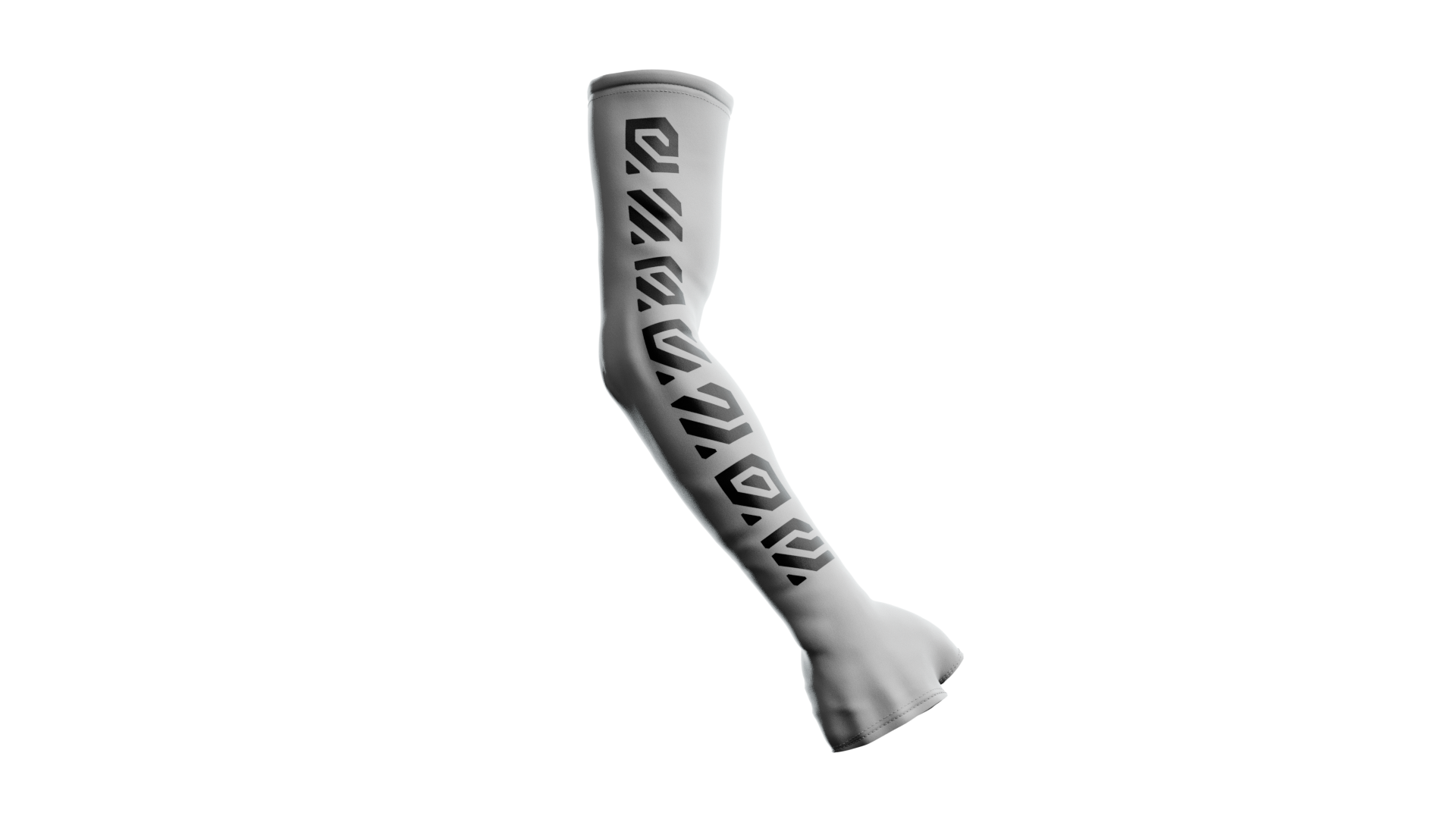 A white and black color full size glove gaming compression sleeve