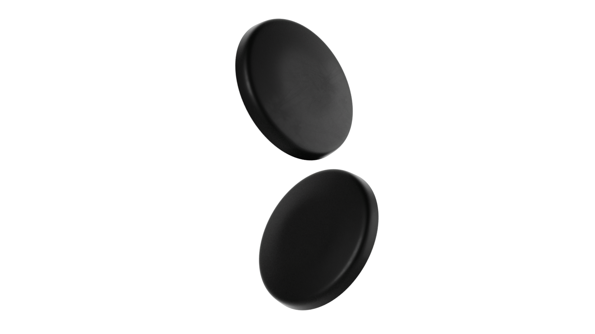 A close up shot of UHMWPE Dot Mouse Skates for computer mouse