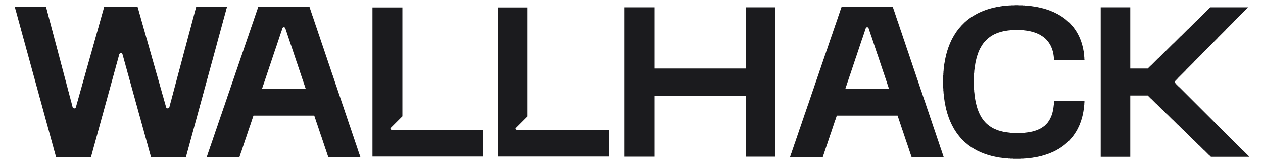 Wallhack RGB Wordmark Black Logo