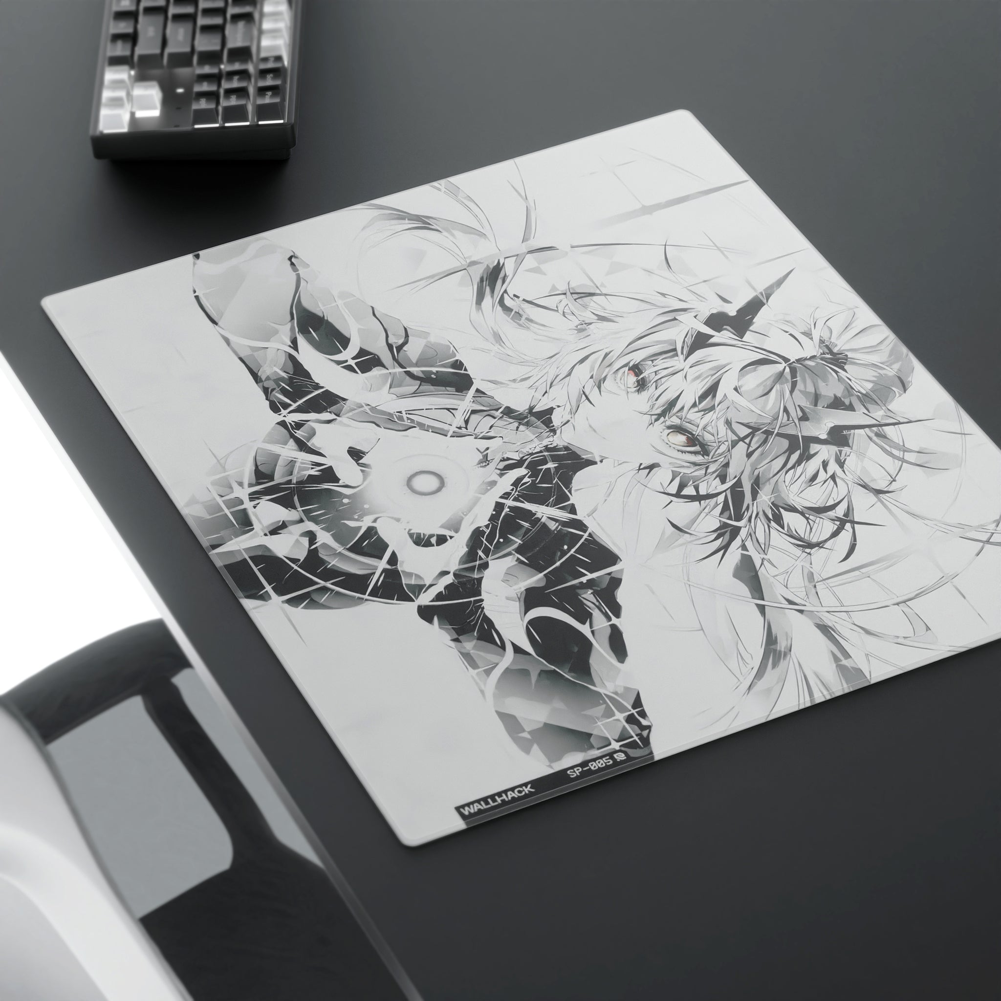 SP-005 Ascension SORA glass mousepad - lifestyle 2