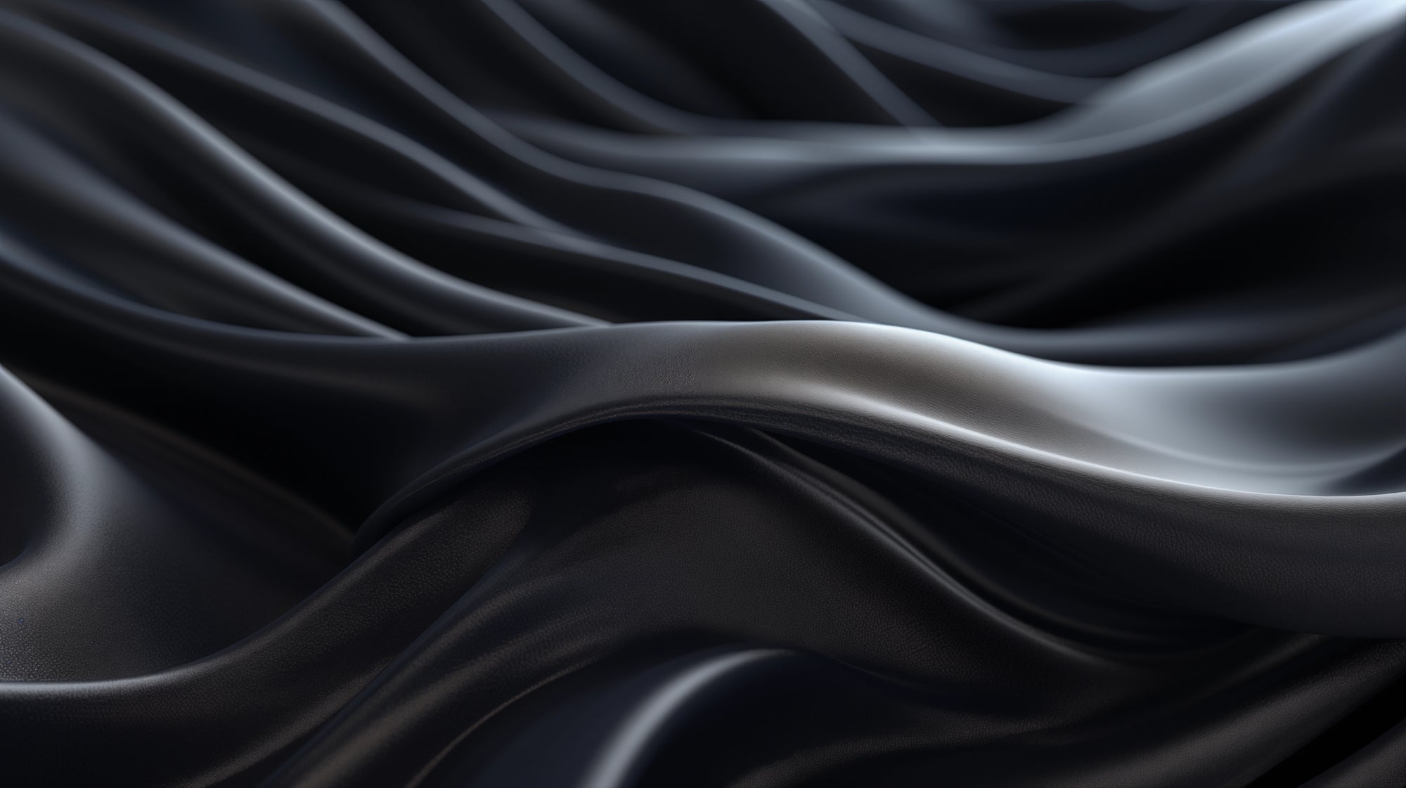 A silky cloth in black color with a shiny exterior