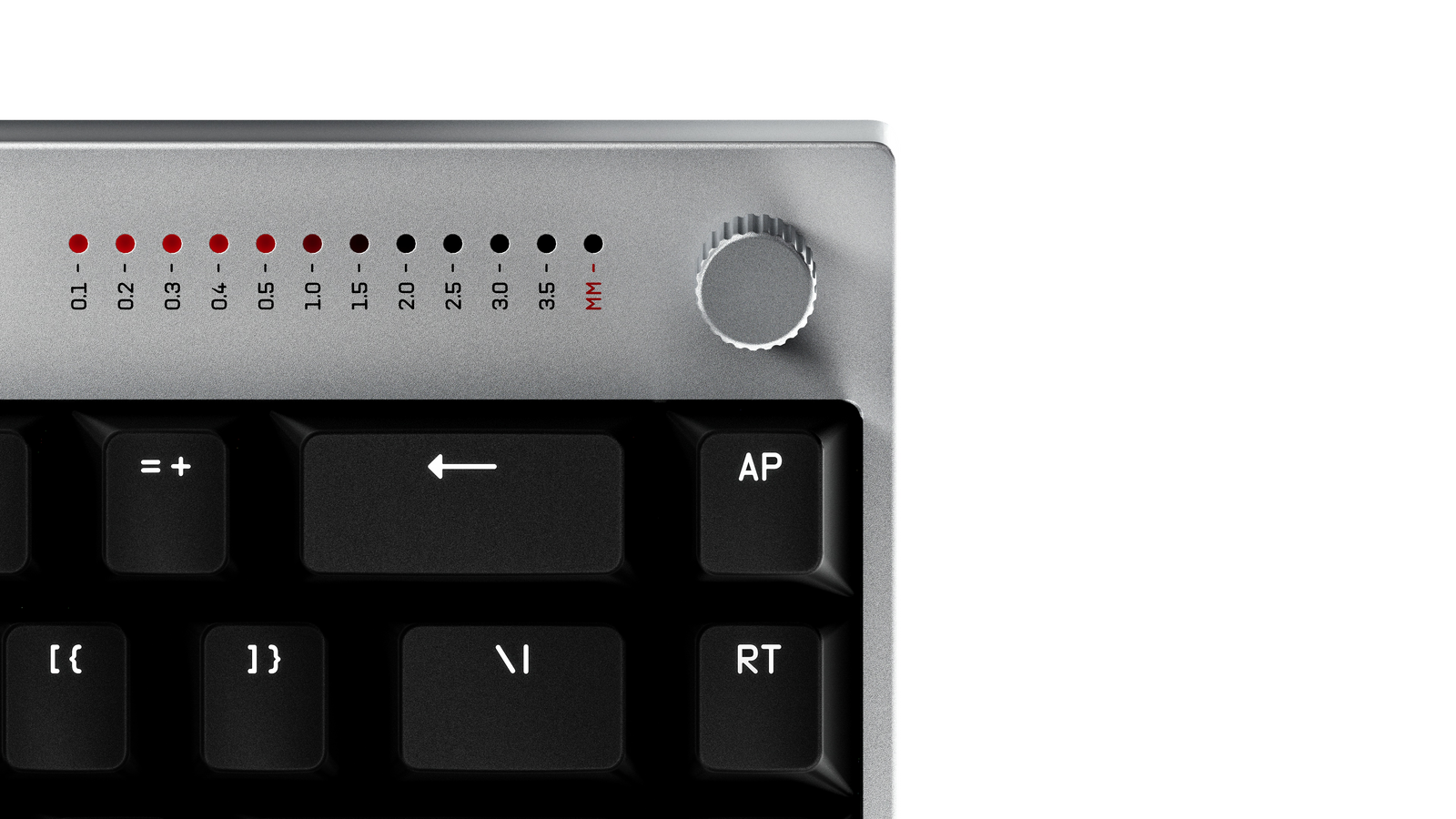 WALLHACK K-001 stepped dial for real-time actuation and Rapid Trigger adjustment