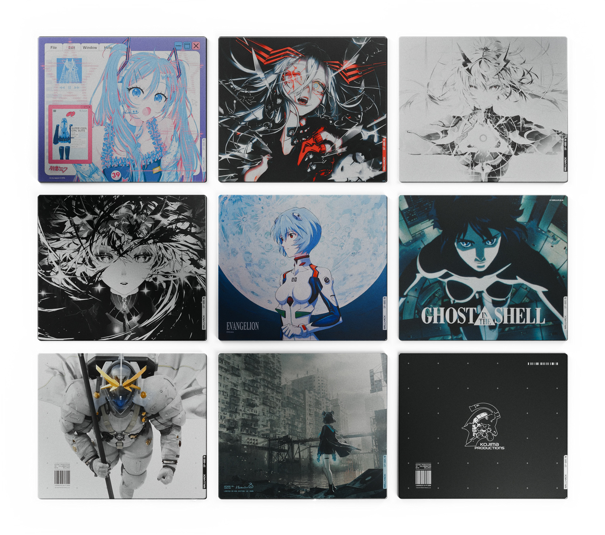 Nine SP-005 custom drop designs