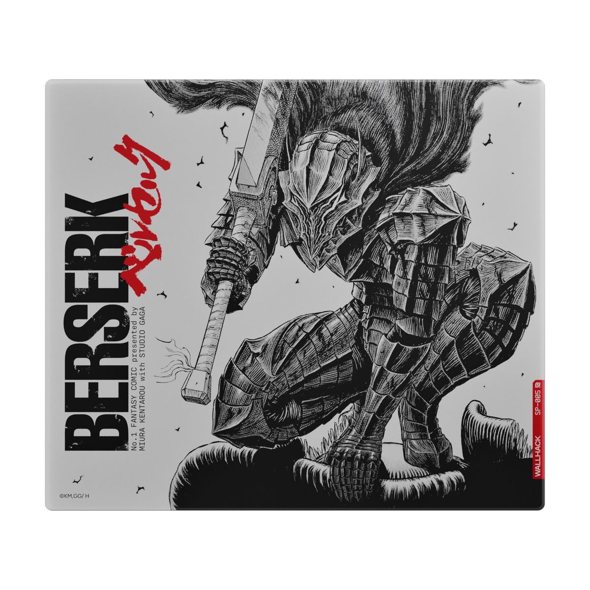 The WALLHACK x BERSERK SP-005, top view