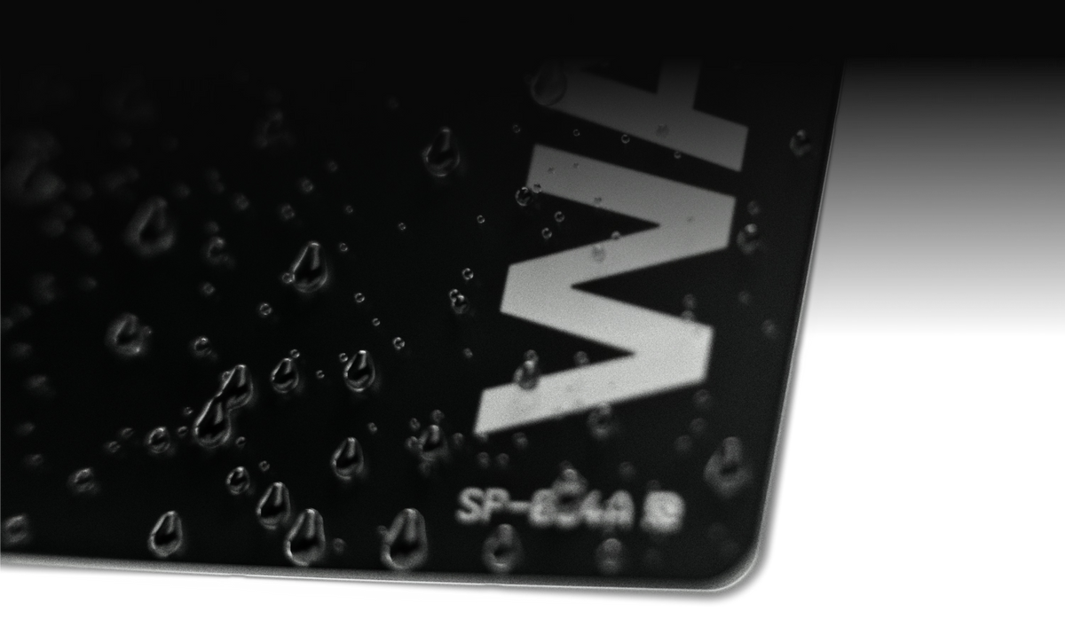 Water drops on the SP-004A glass surface